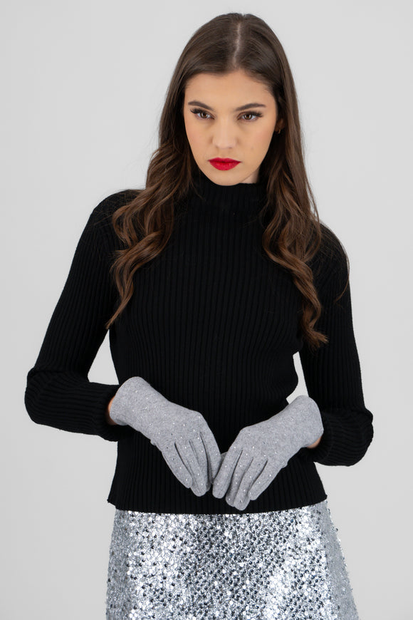 Guantes brillos detalle