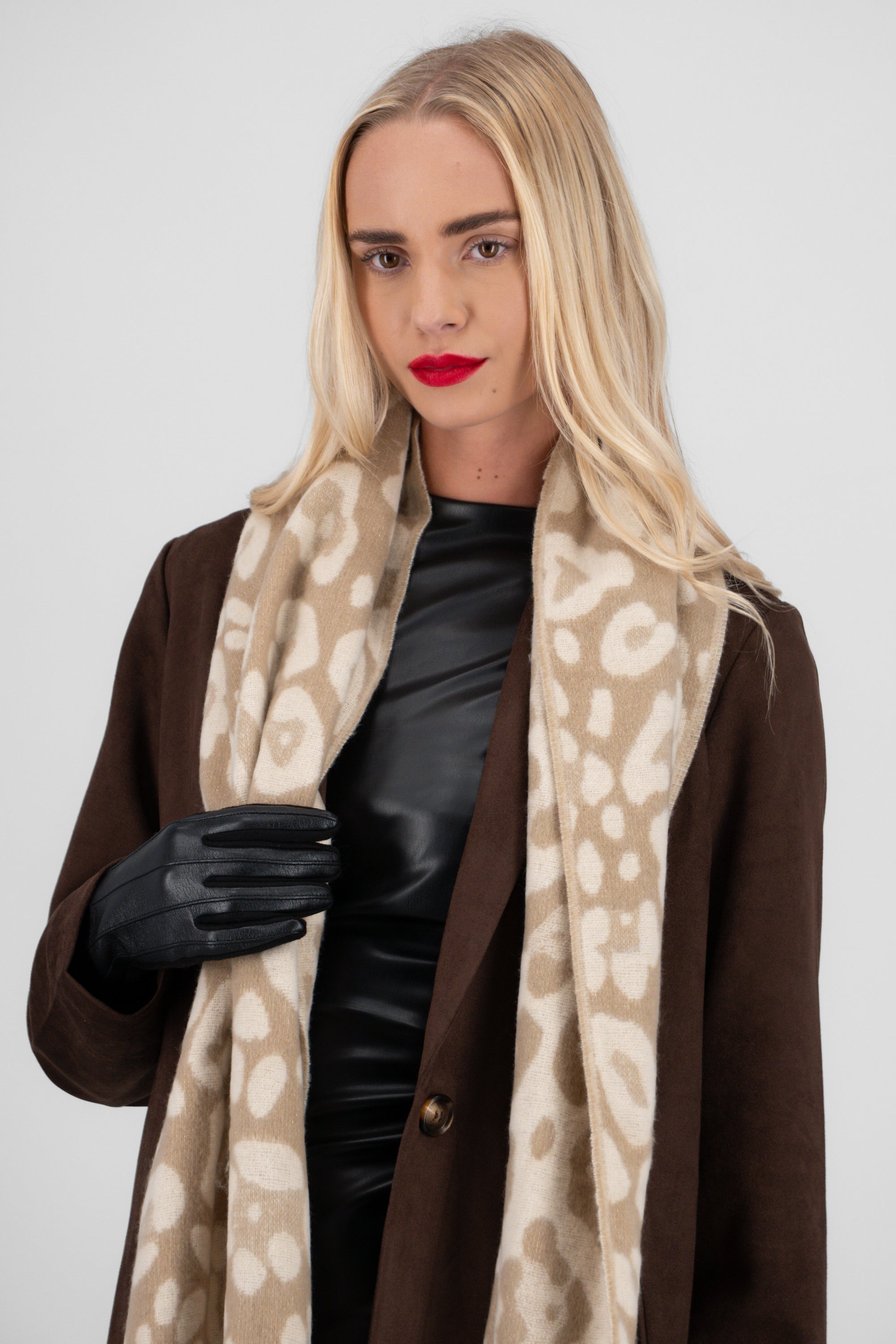 Bufanda animal print BEIGE