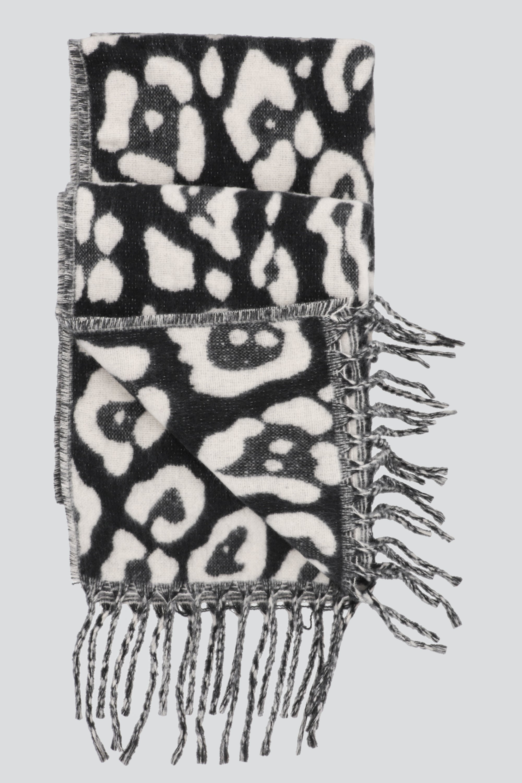 Bufanda animal print NEGRO