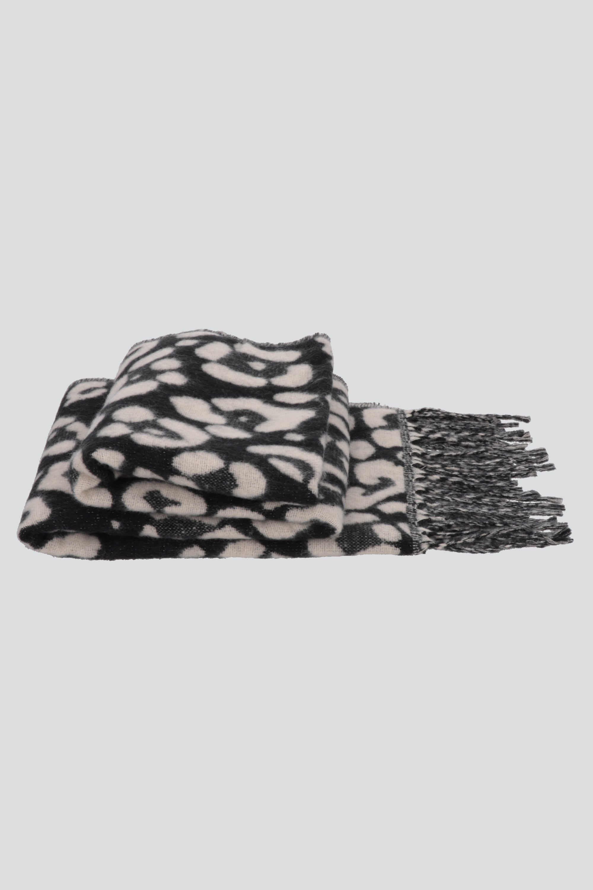 Bufanda animal print NEGRO
