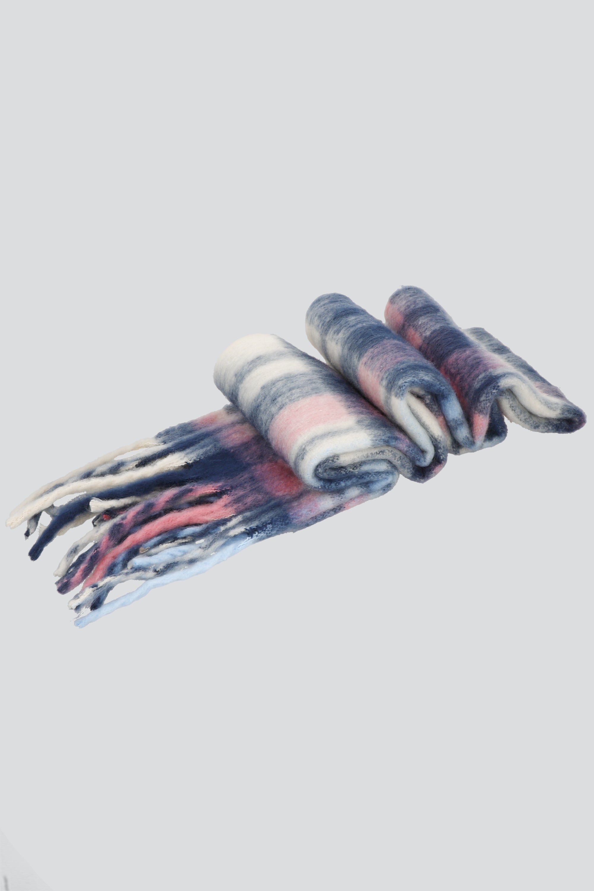 Bufanda cuadros colores frios MARINO