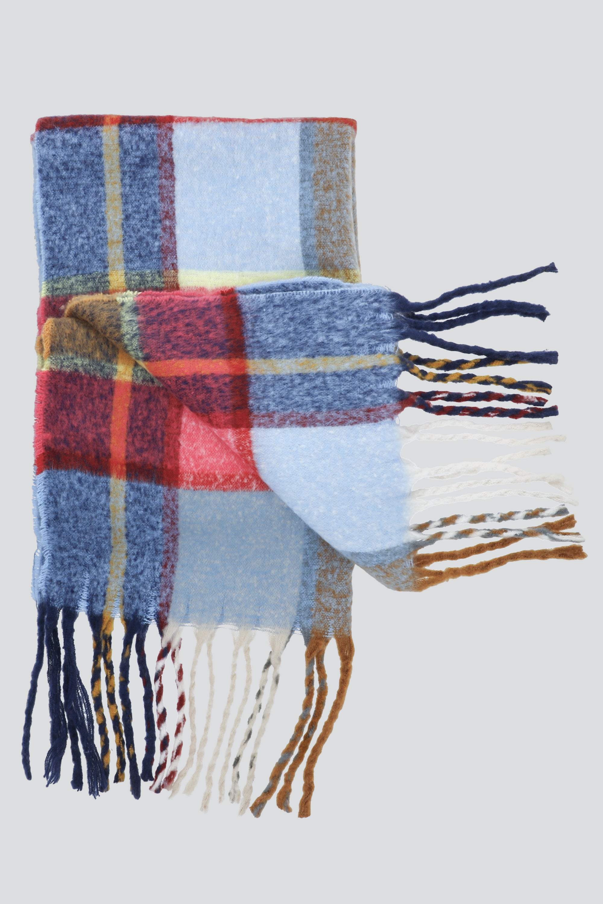 Bufanda cuadros multi ROSA