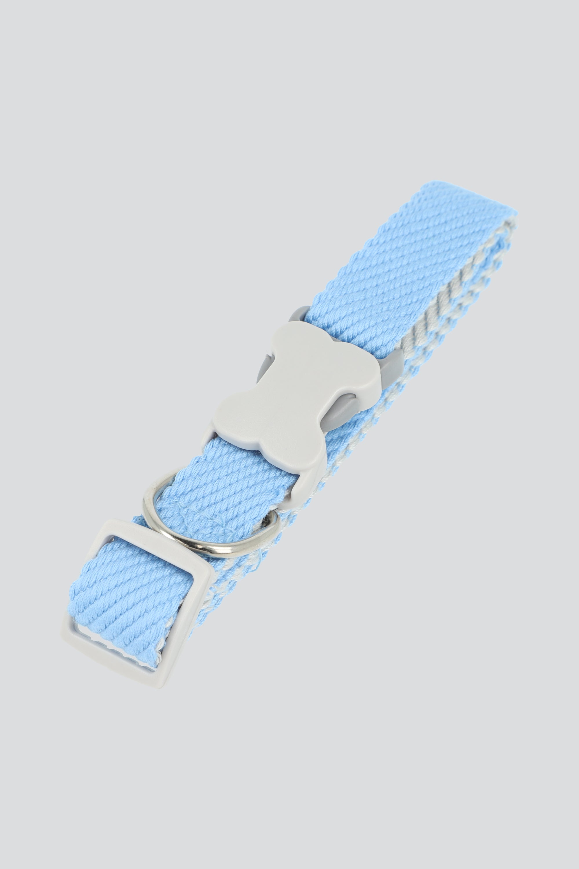 Collar mascota hebilla hueso AZUL