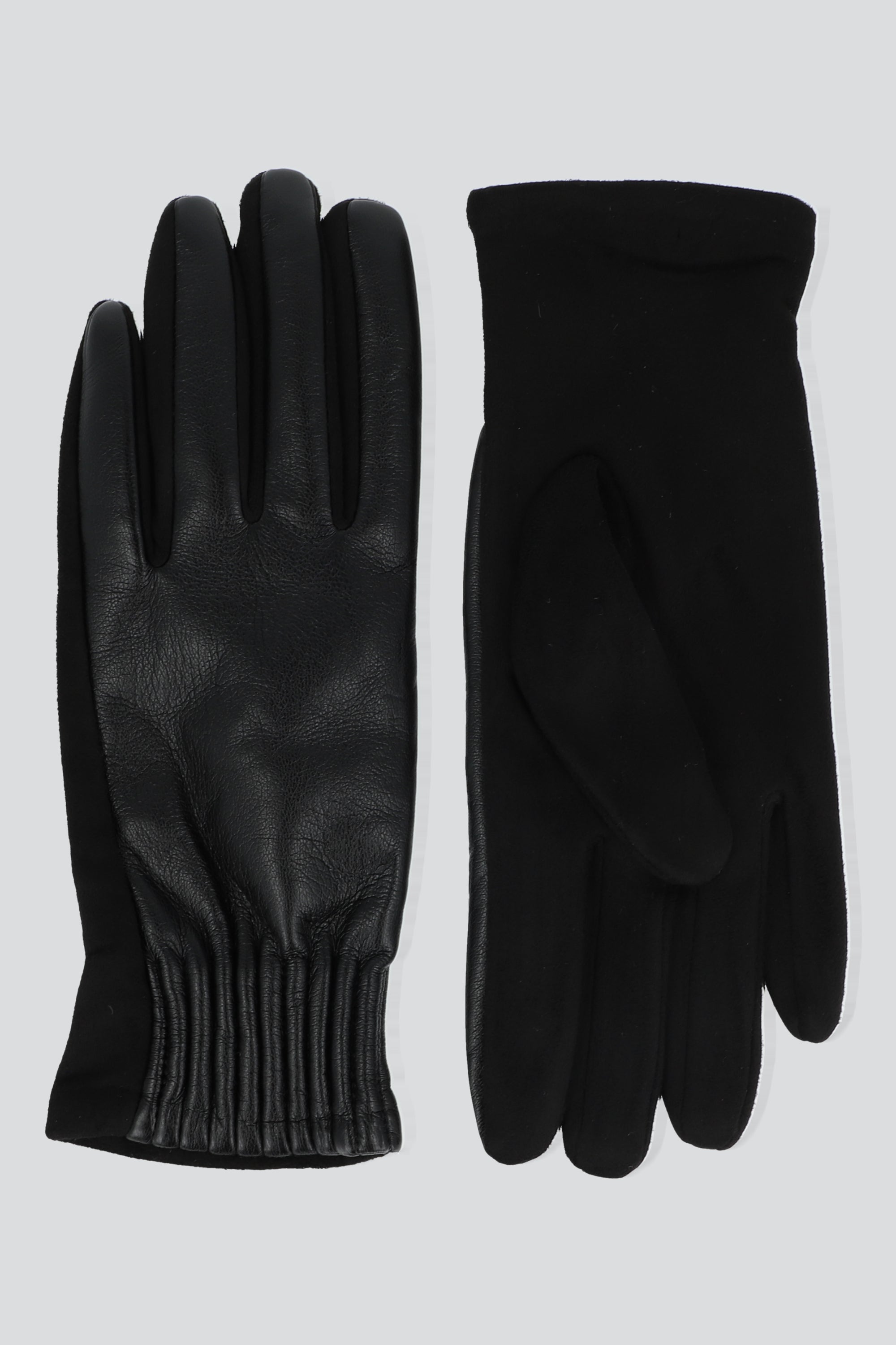 Guantes reverso PU NEGRO