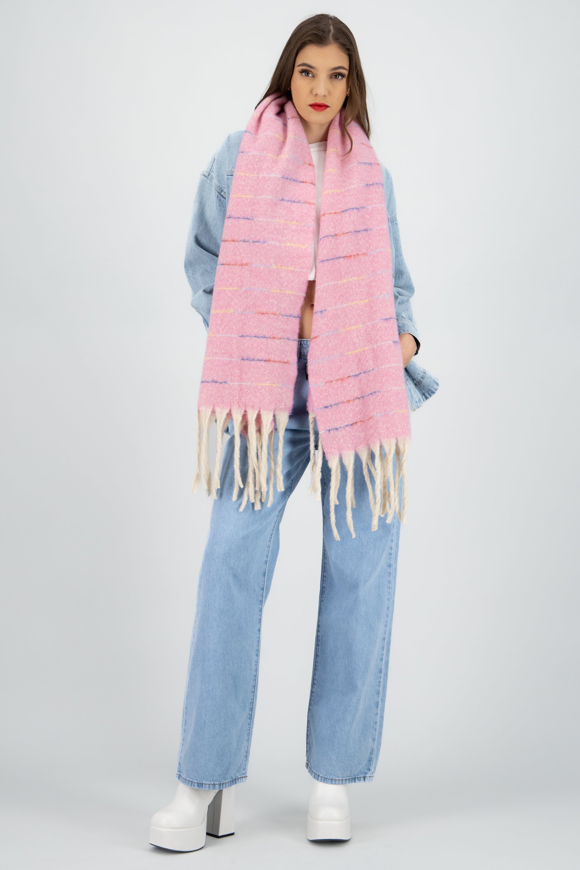 Bufanda rayas multi ROSA