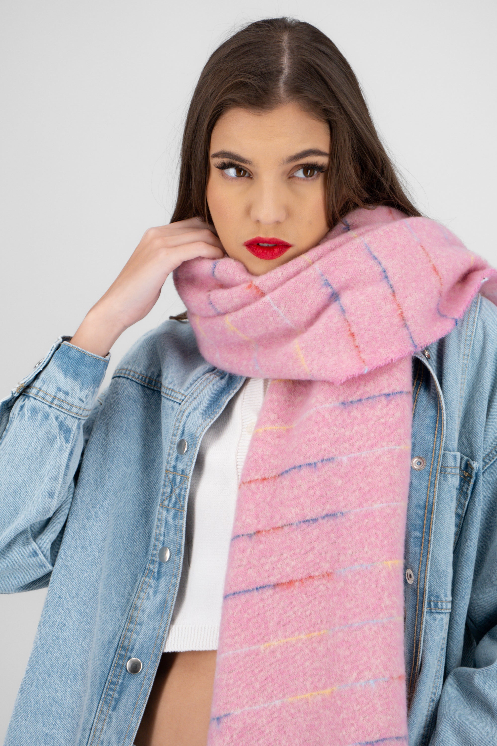 Bufanda rayas multi ROSA