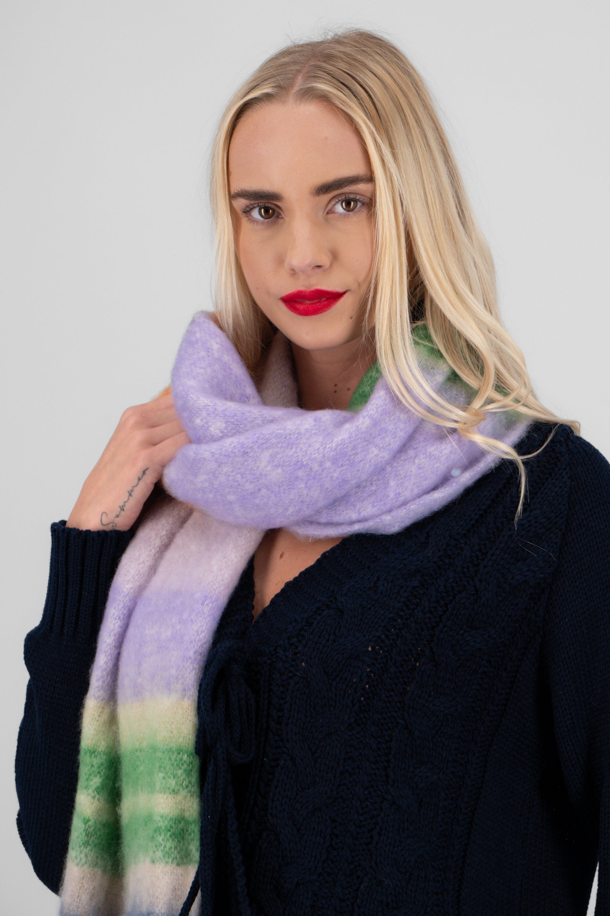 Bufanda multicolores MORADO