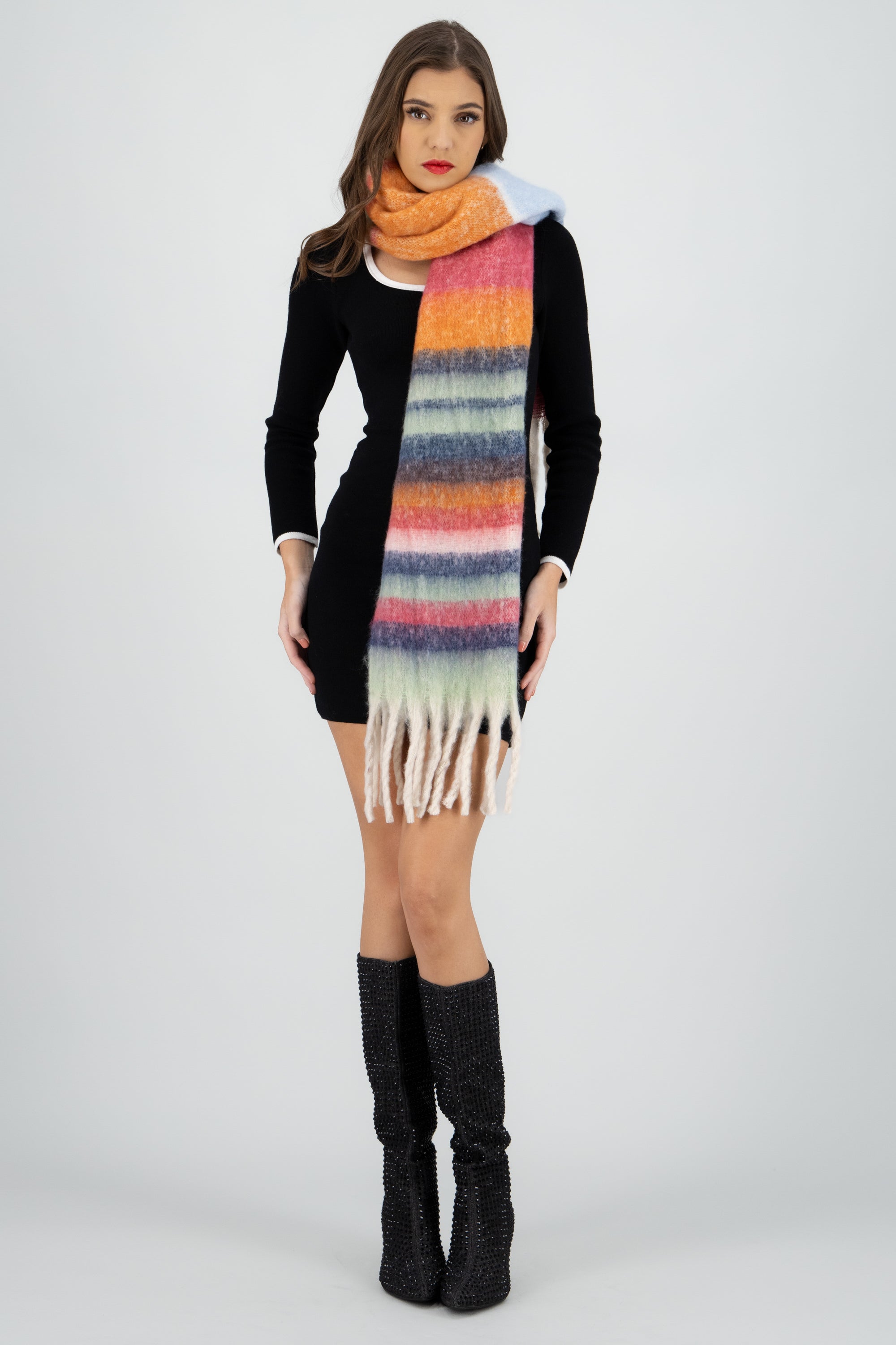 Bufanda multicolores VERDE