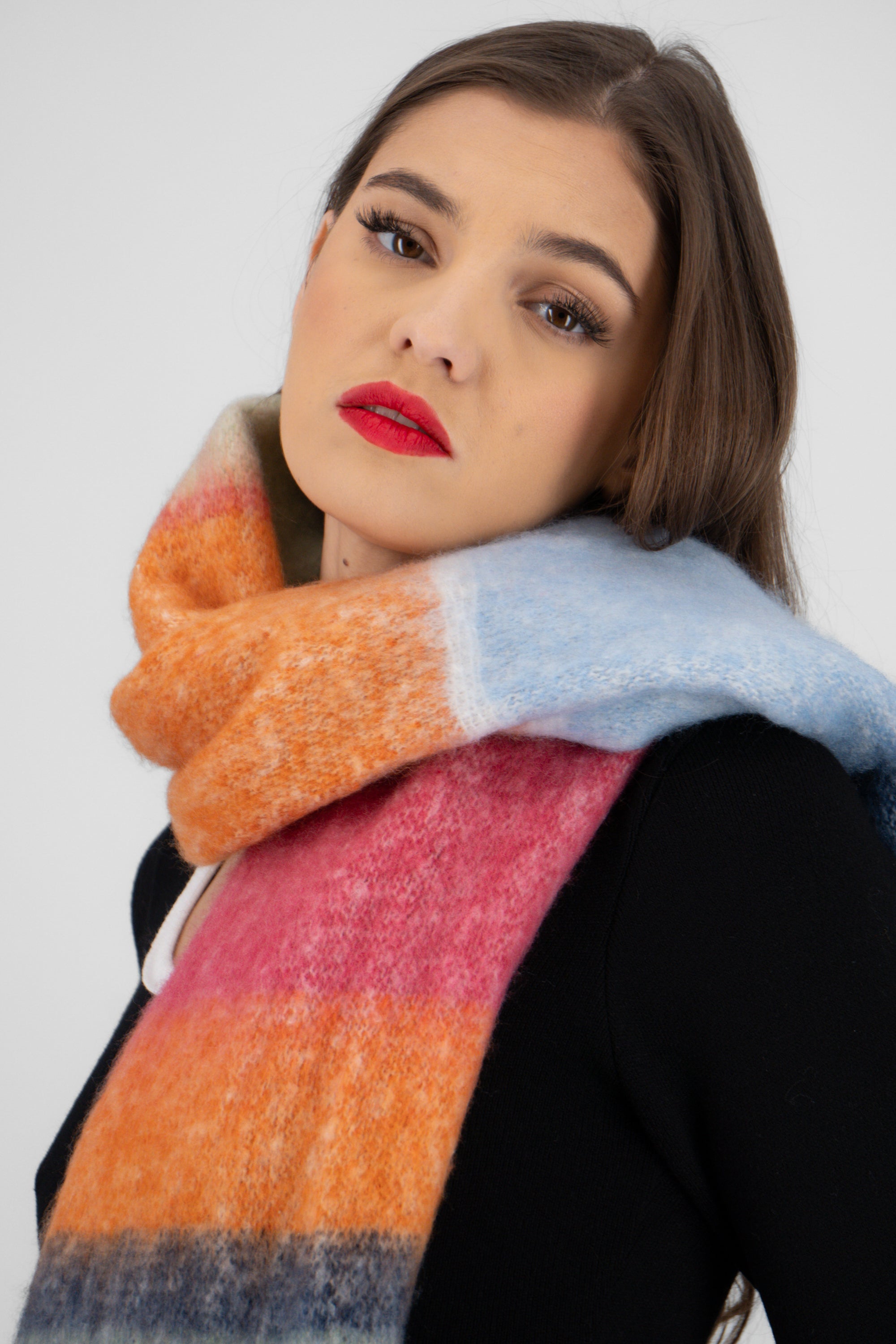 Bufanda multicolores VERDE