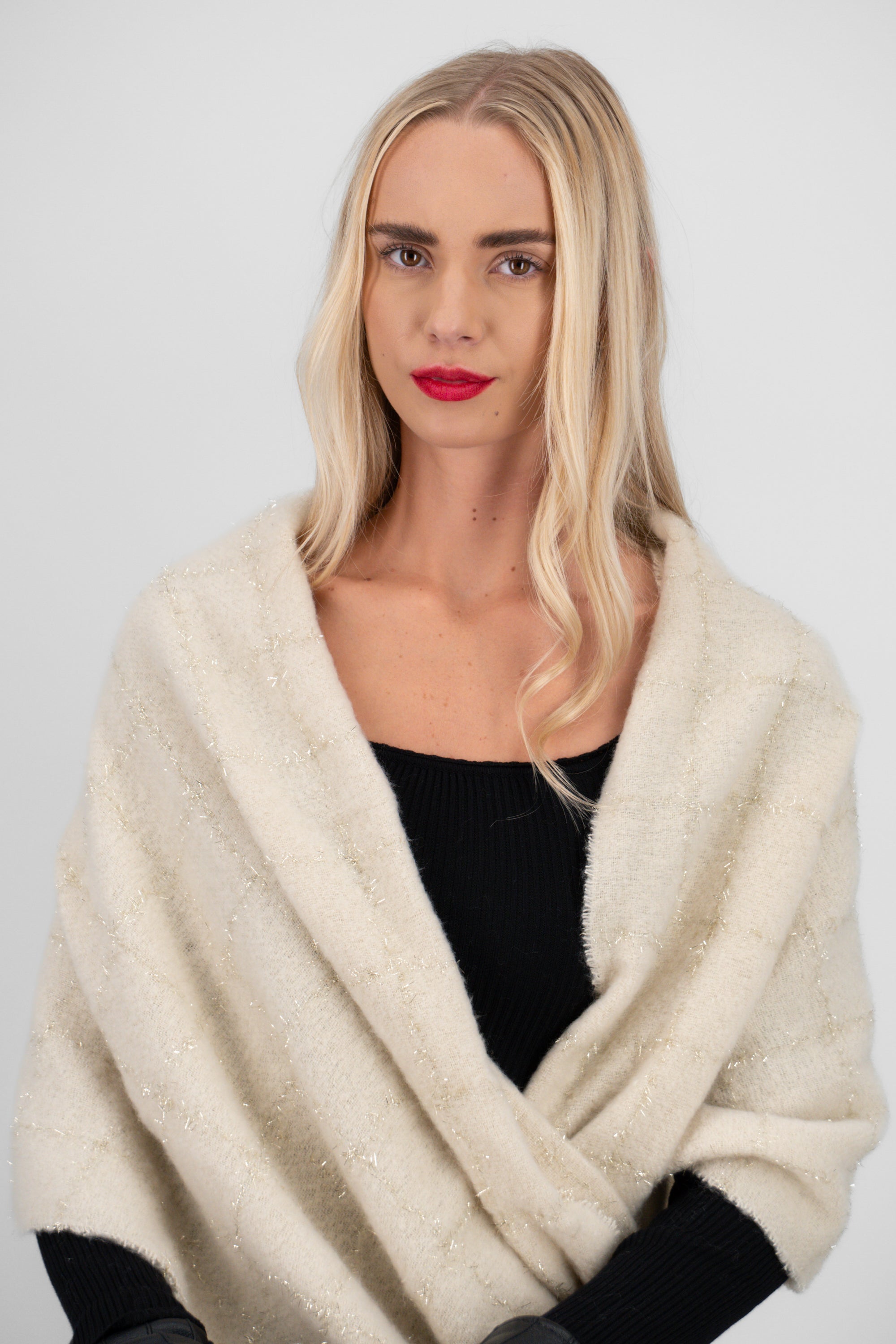 Bufanda lineas horizontal BEIGE