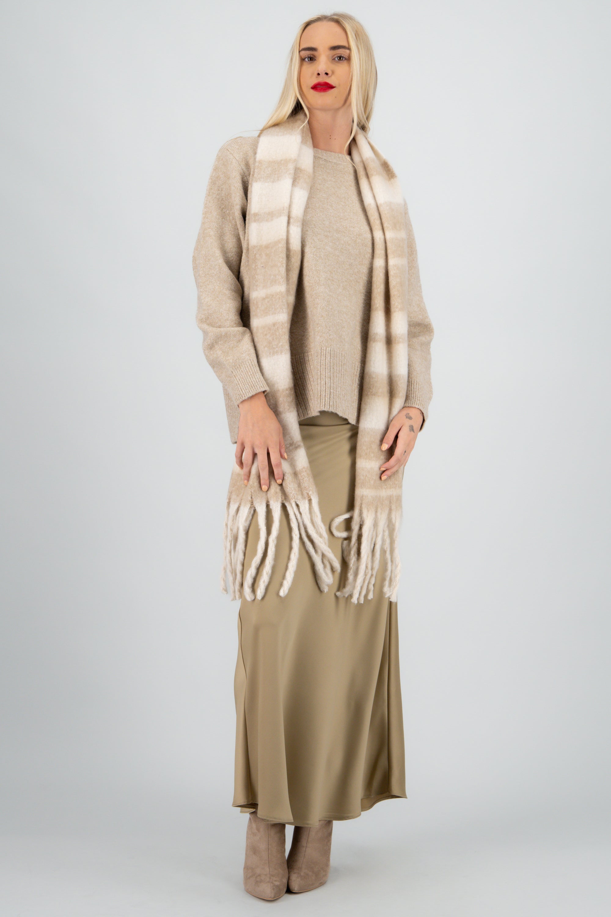 Bufanda lineas tamaños CAFE