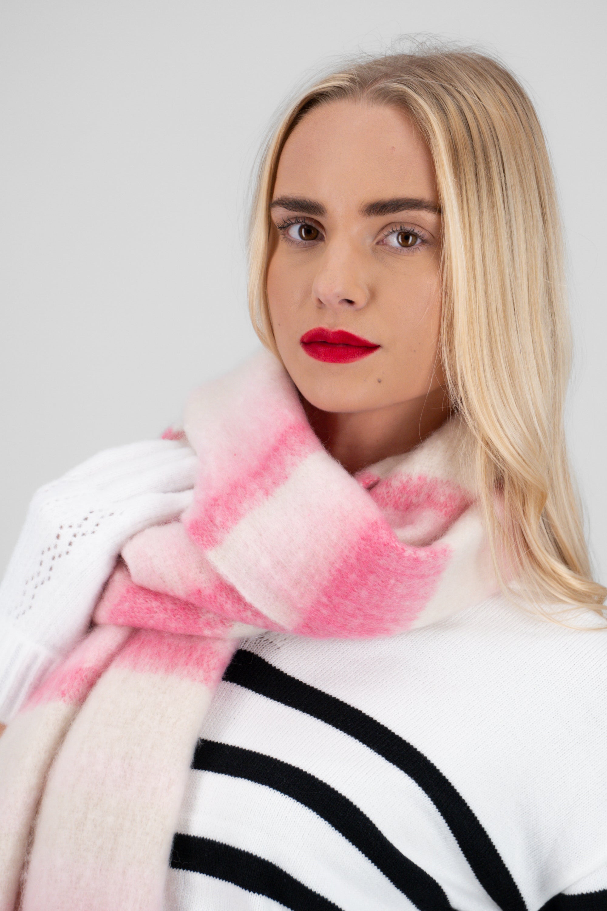 Bufanda lineas tamaños ROSA