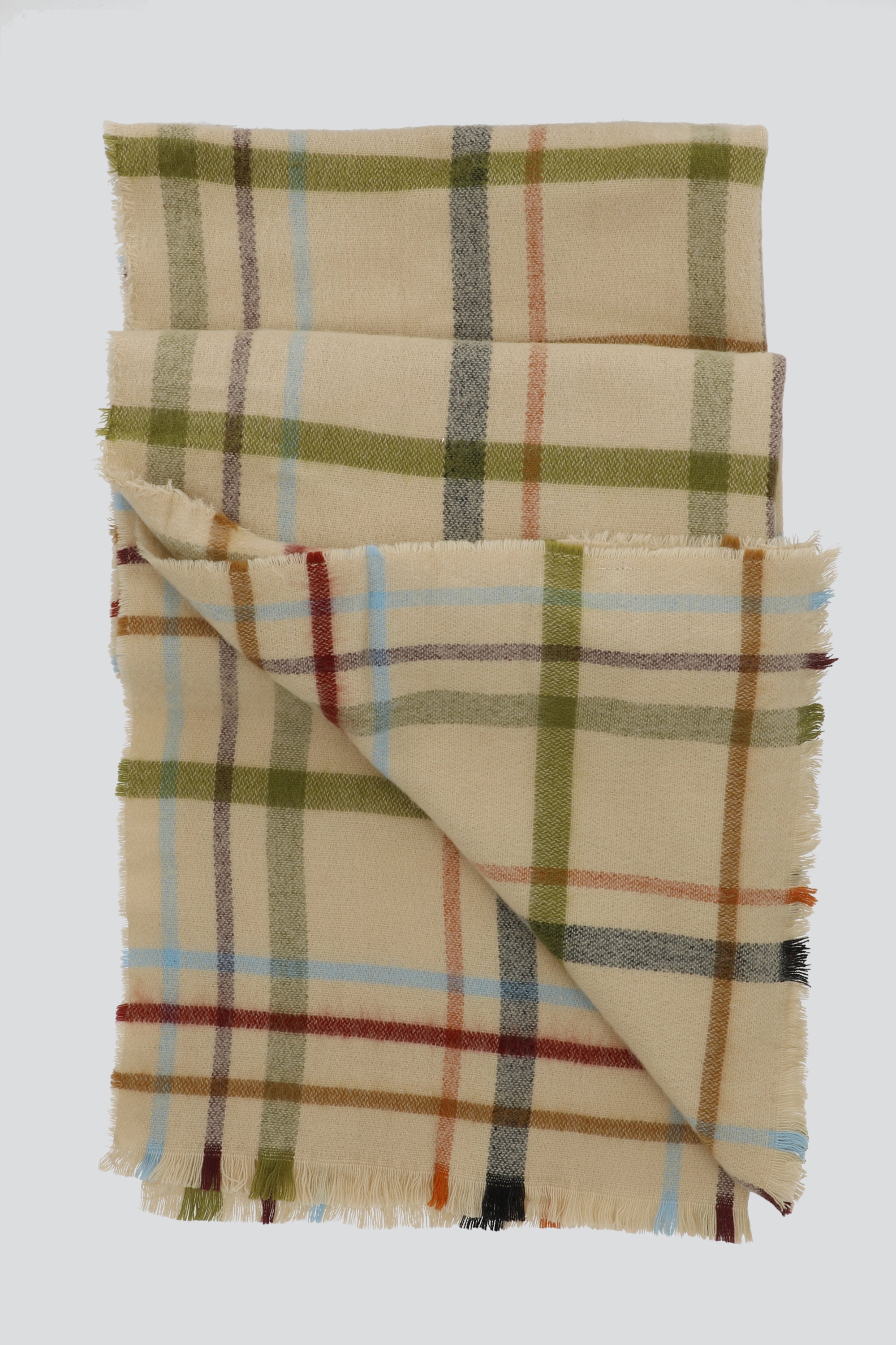 Bufanda cuadros colores BEIGE