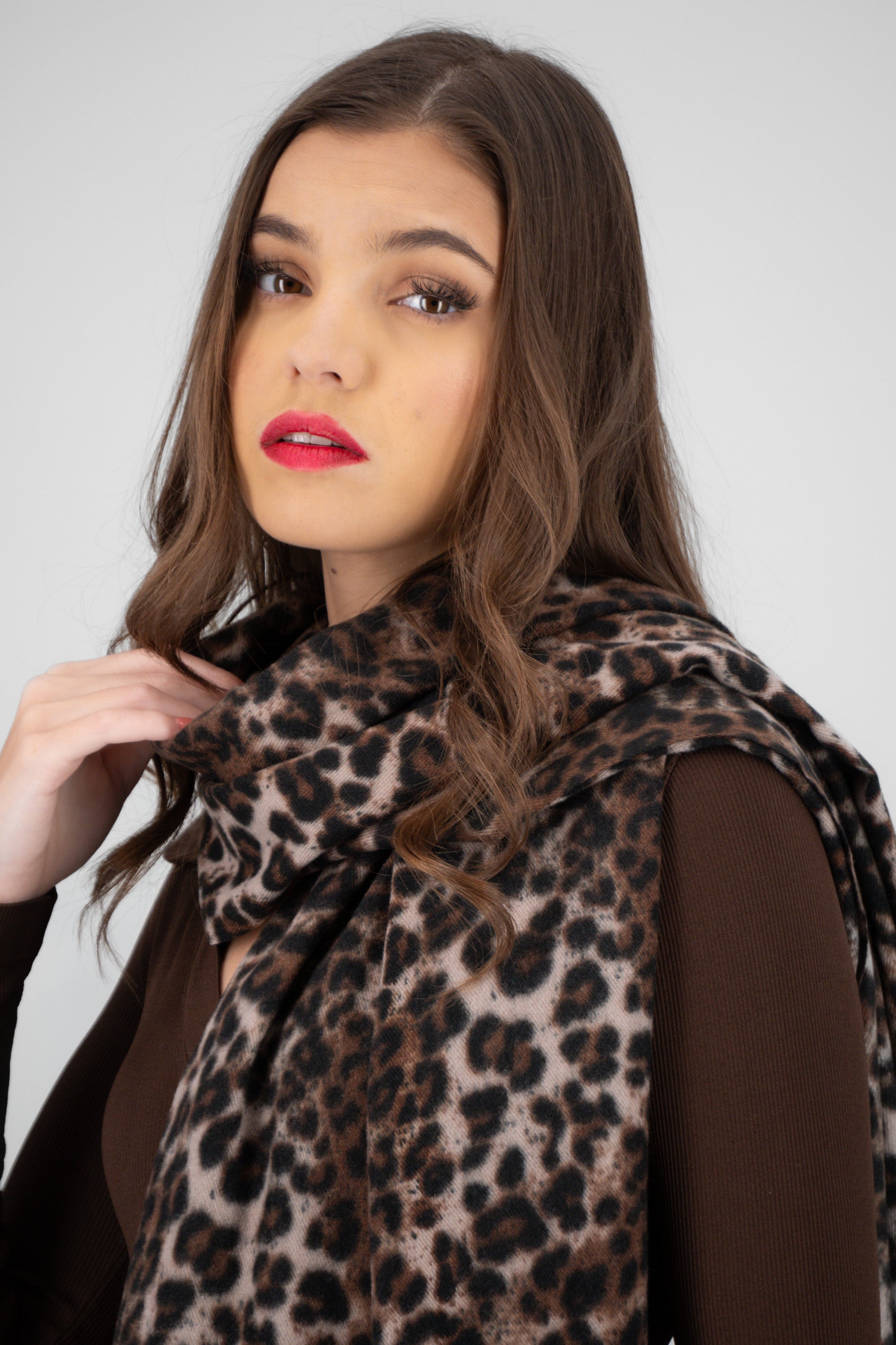 Bufanda animal print CAFE