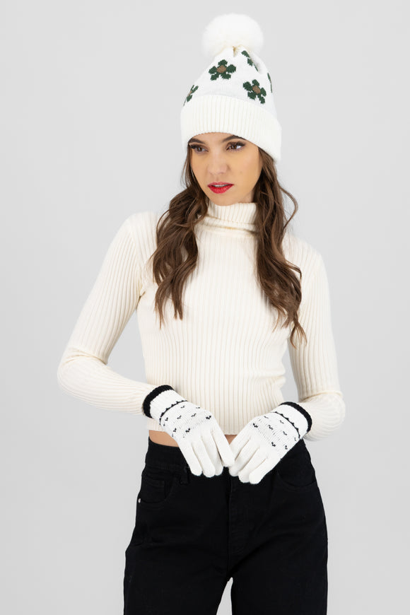 Guantes mini print corazones