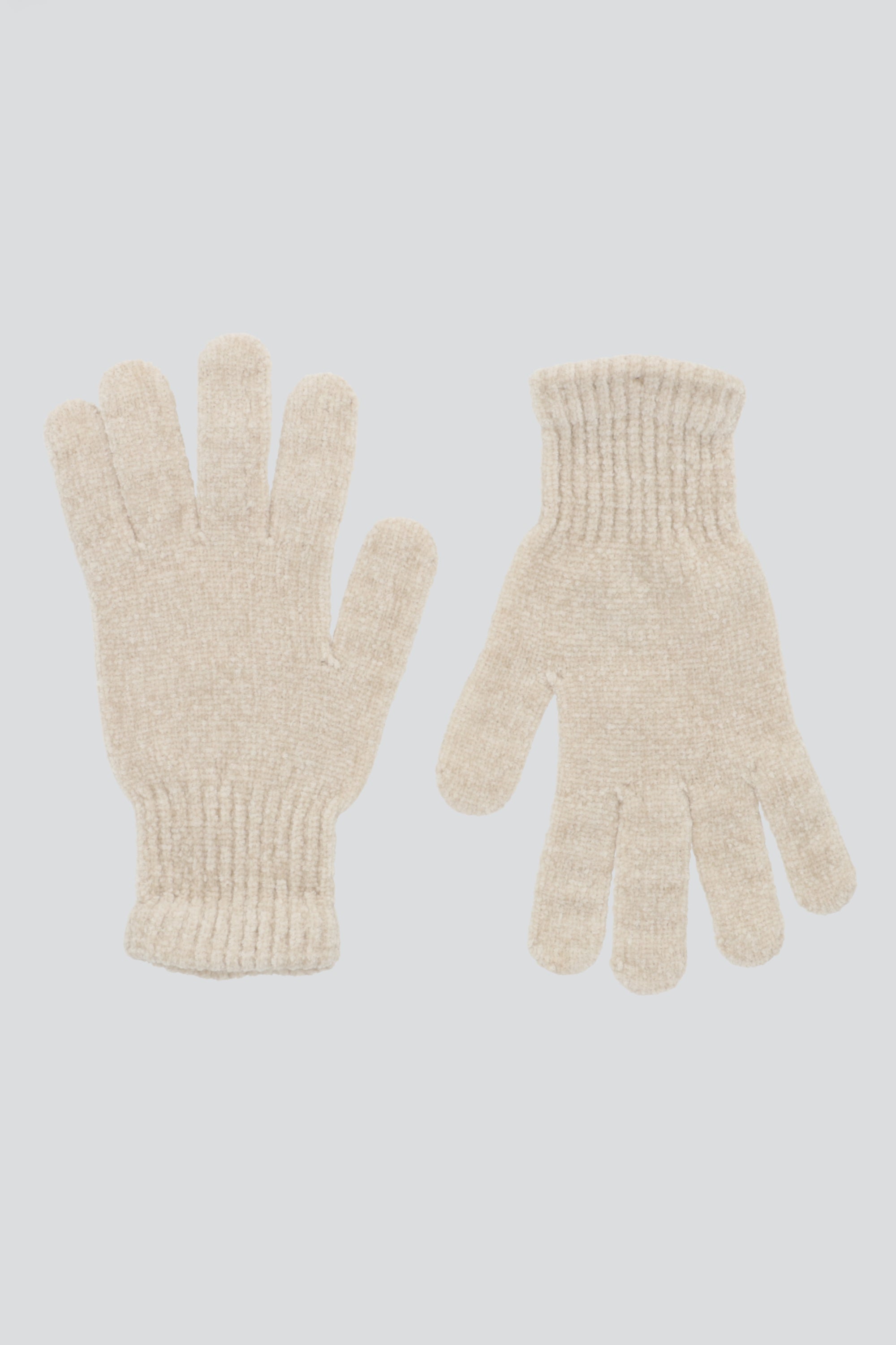 Guantes sencillos tejidos BLANCO