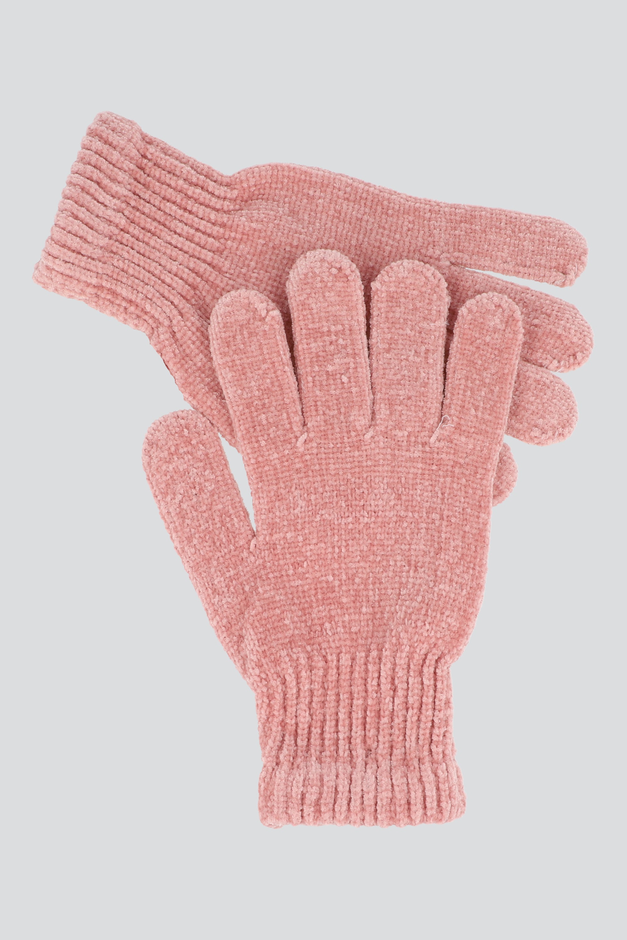 Guantes sencillos tejidos ROSA