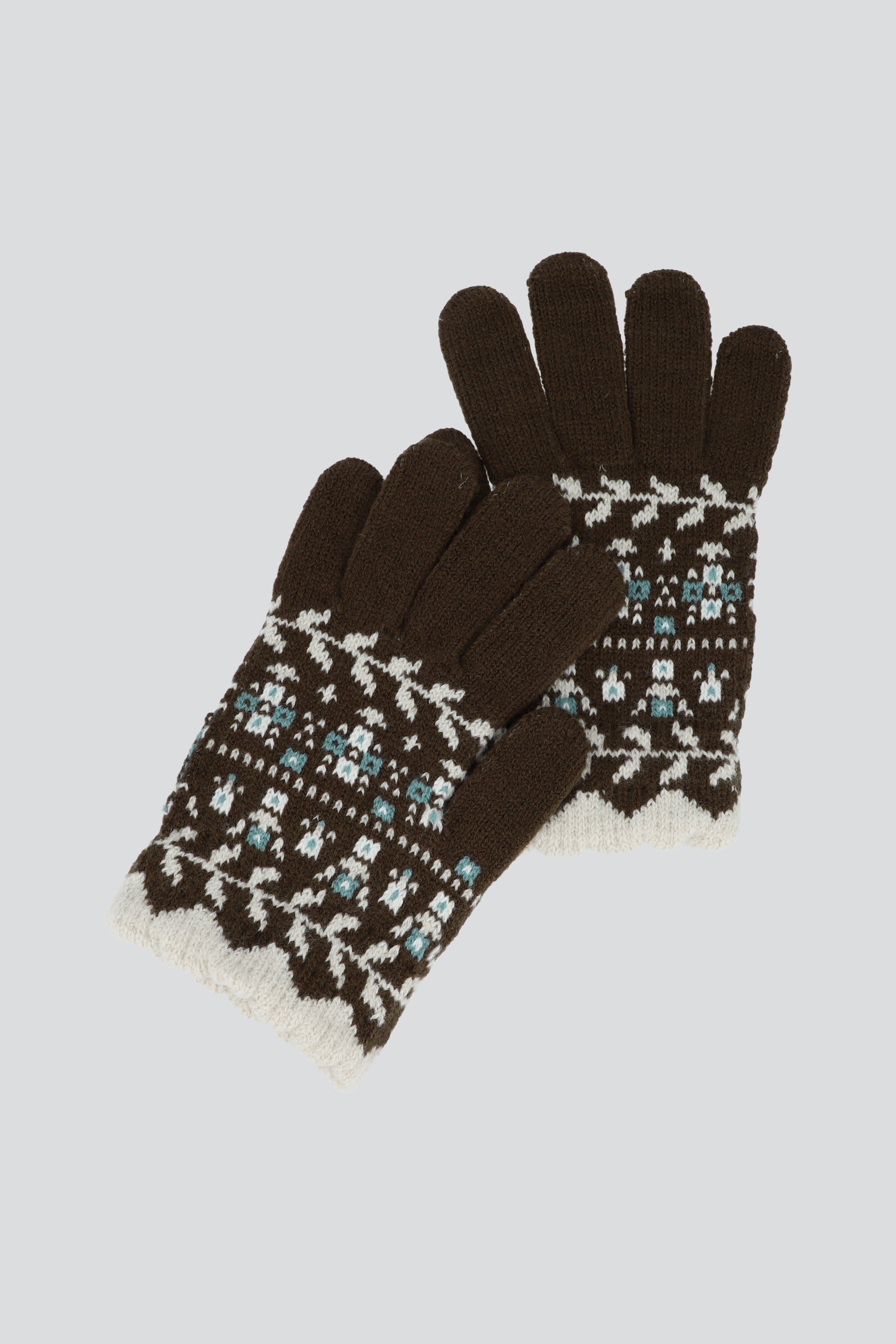 Guantes print floral CAFE
