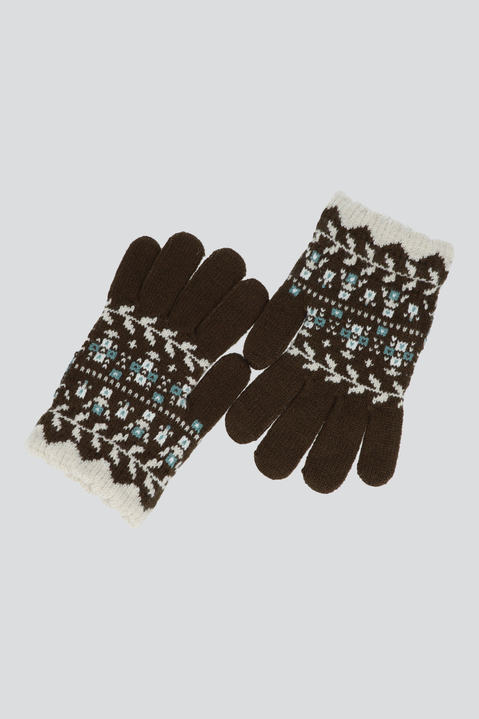 Guantes print floral CAFE