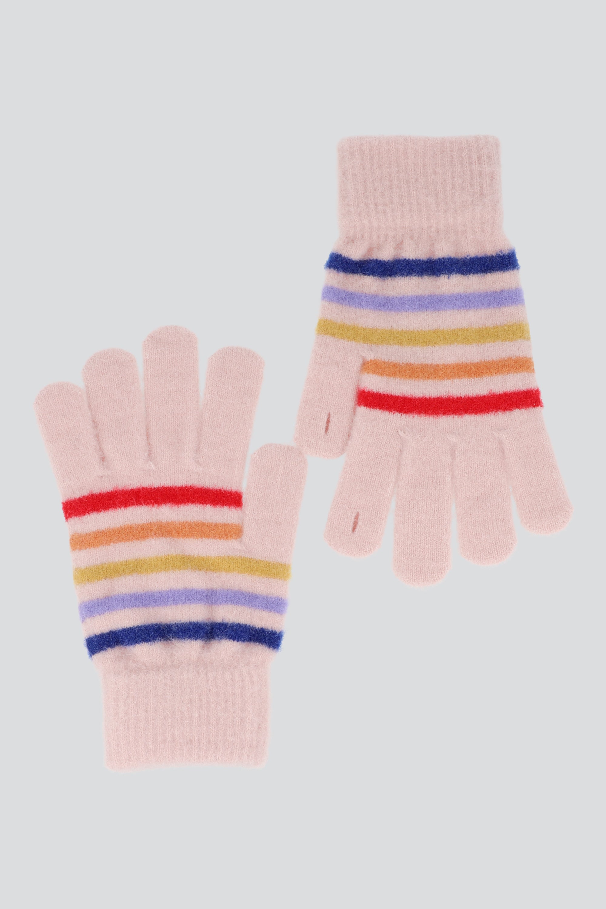 Guantes lineas multicolor ROSA