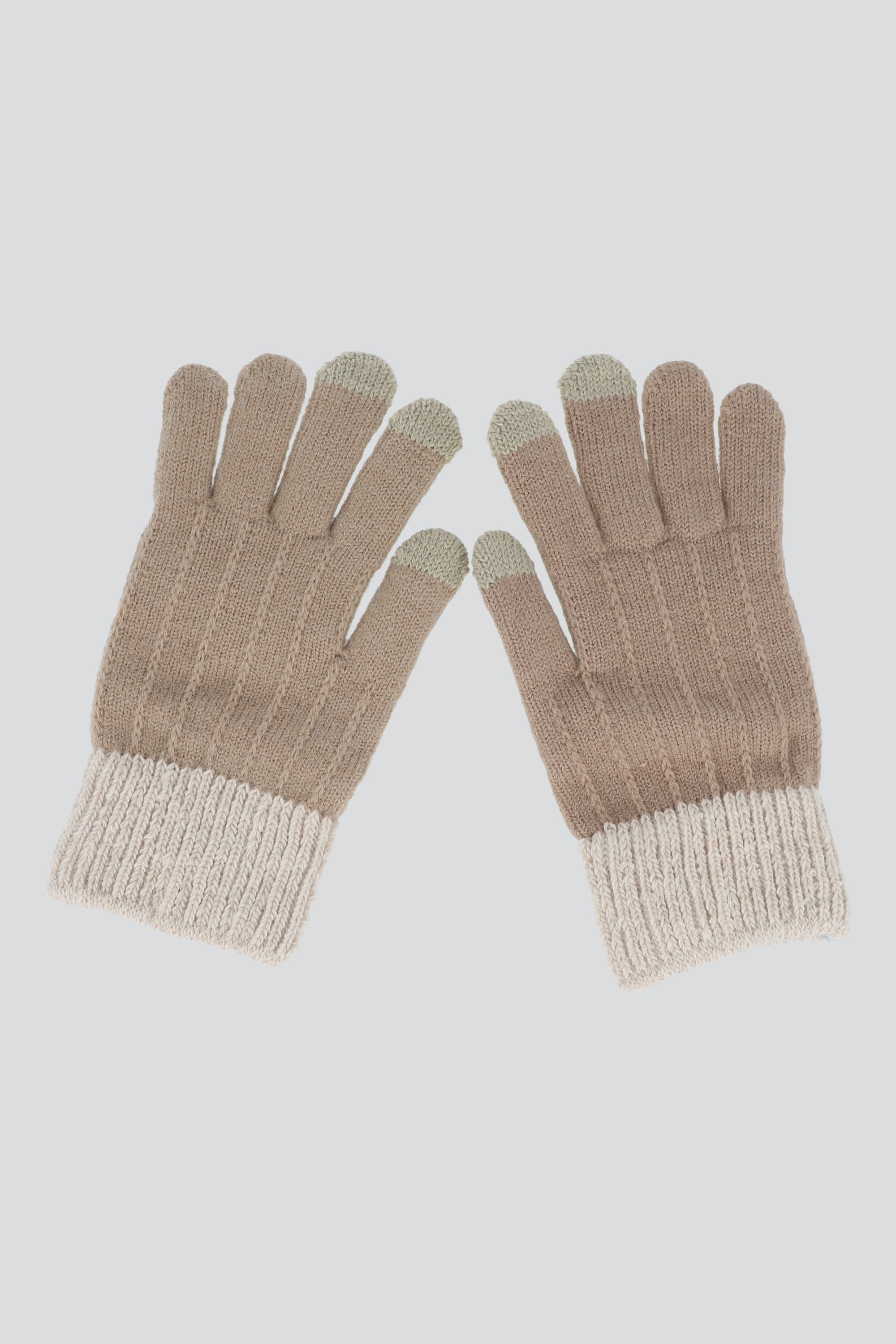 Guantes manga contraste BEIGE