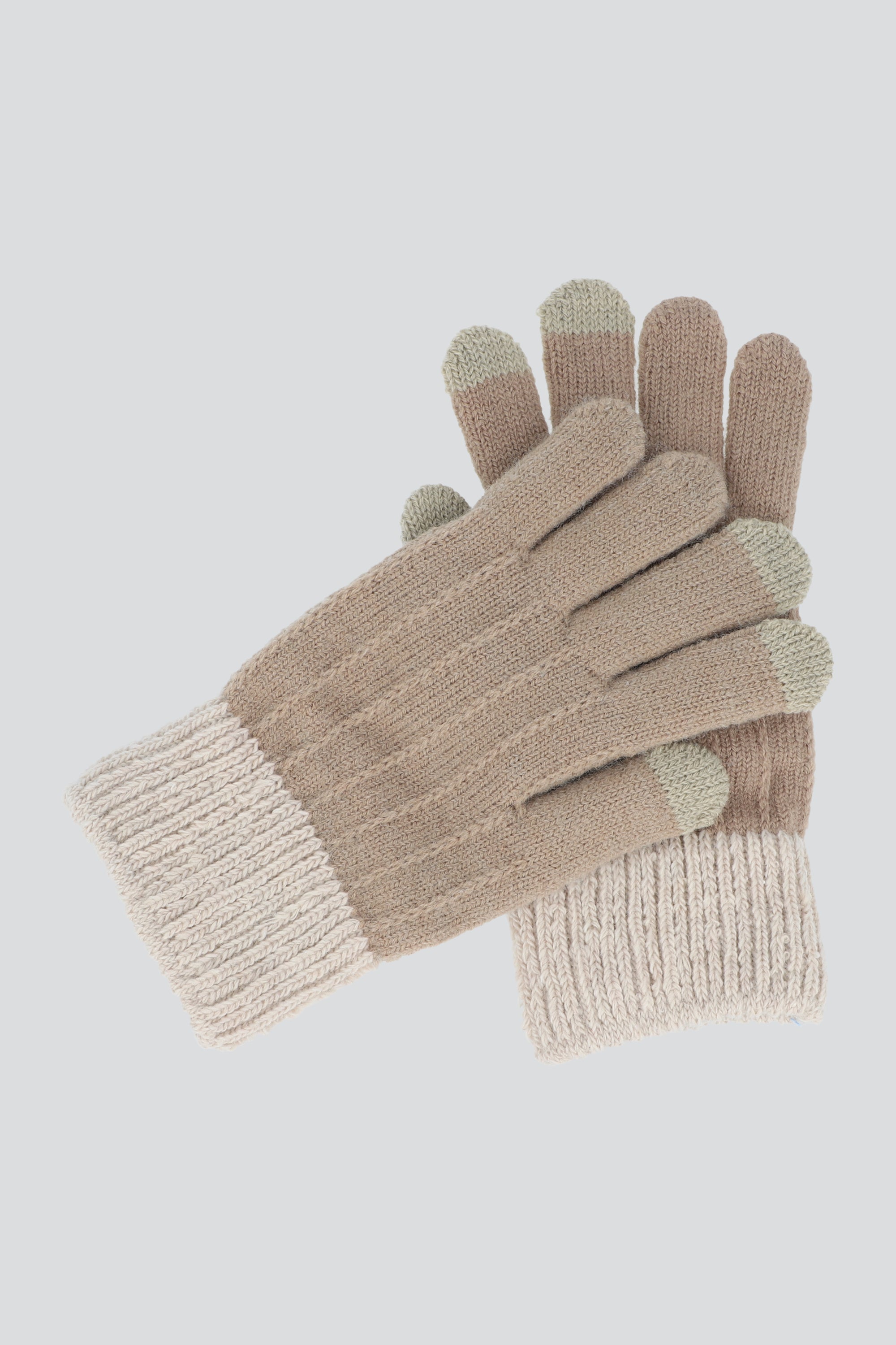 Guantes manga contraste BEIGE