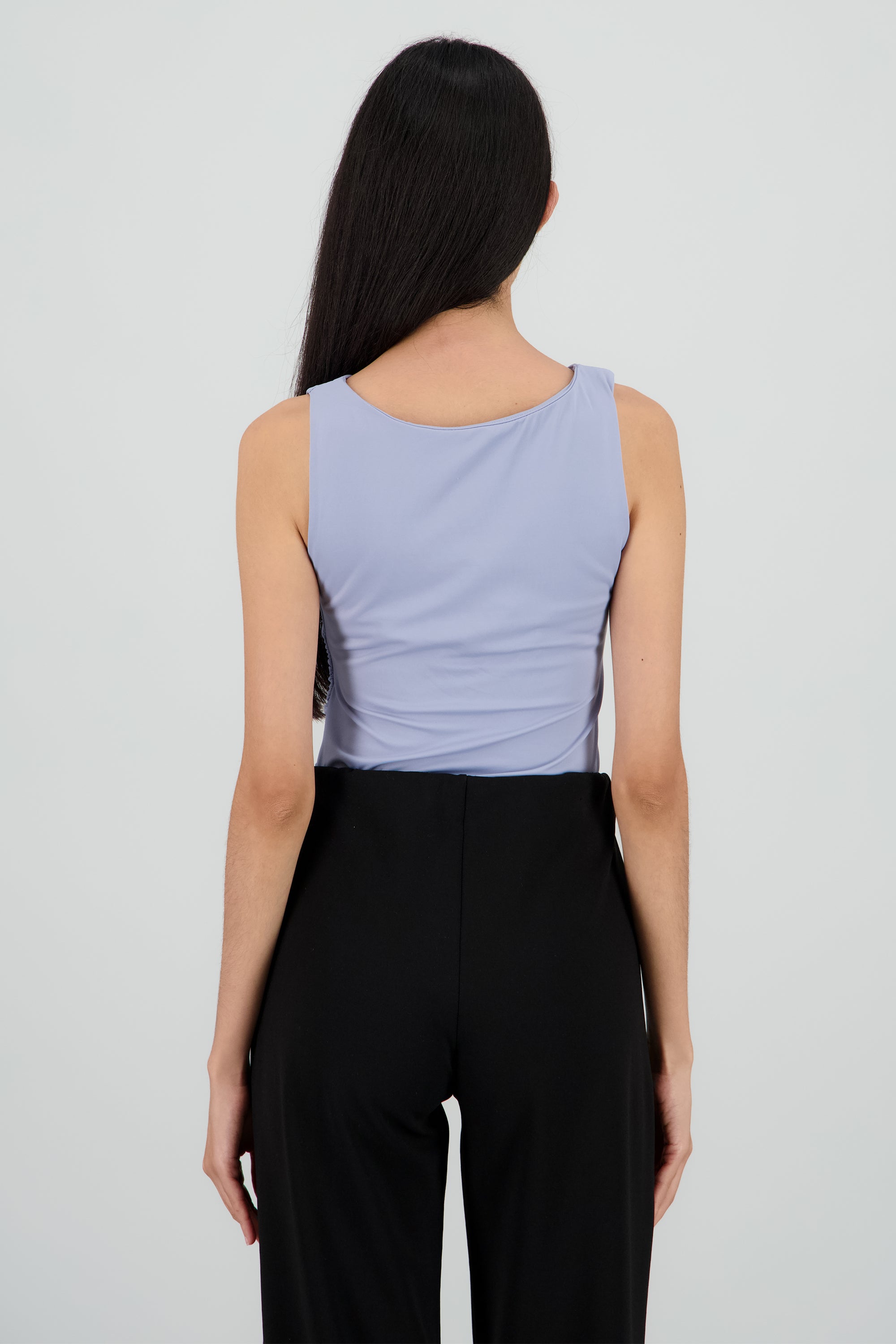 Top sin mangas tacto suave AZUL PASTEL