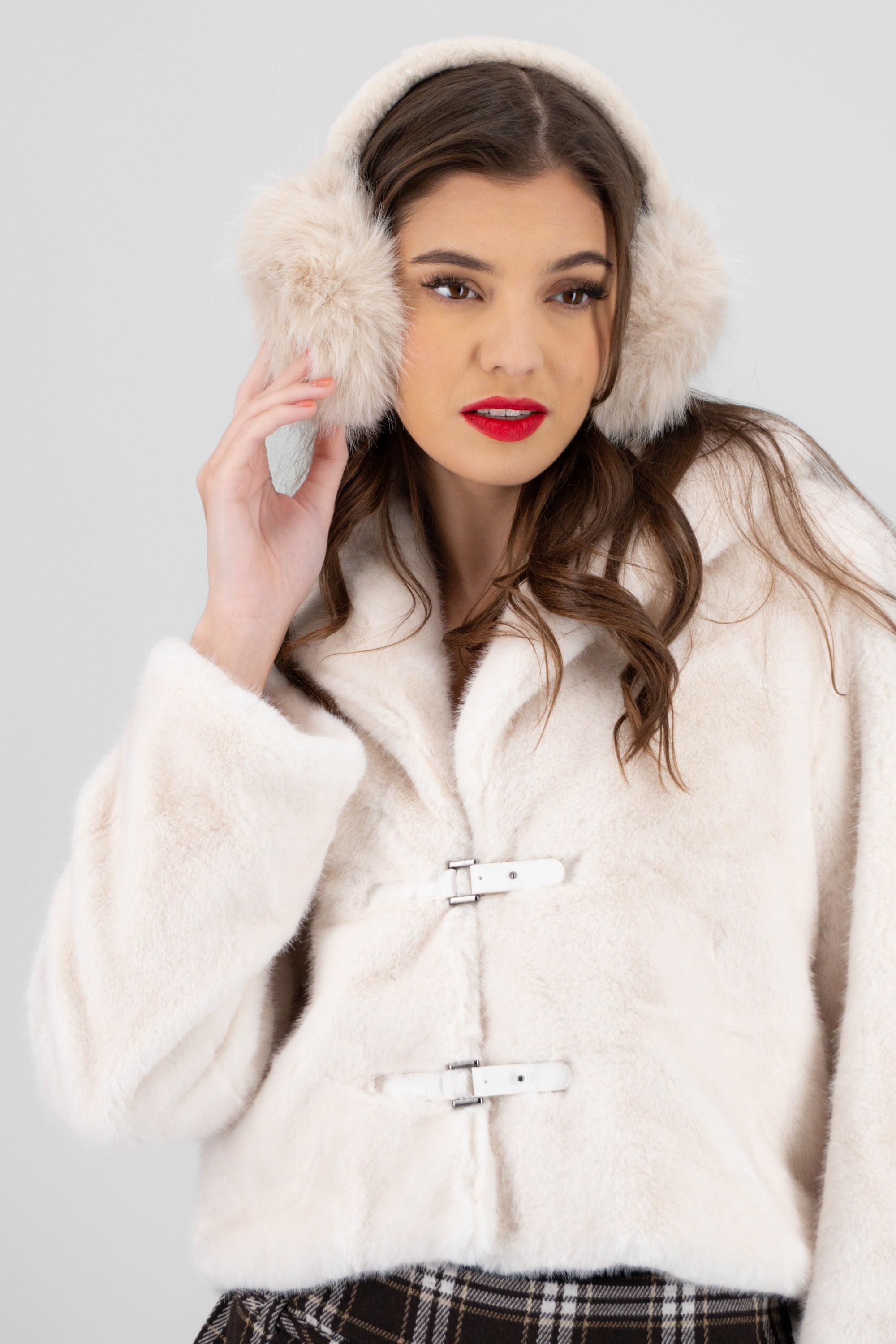 Orejeras peludas BEIGE