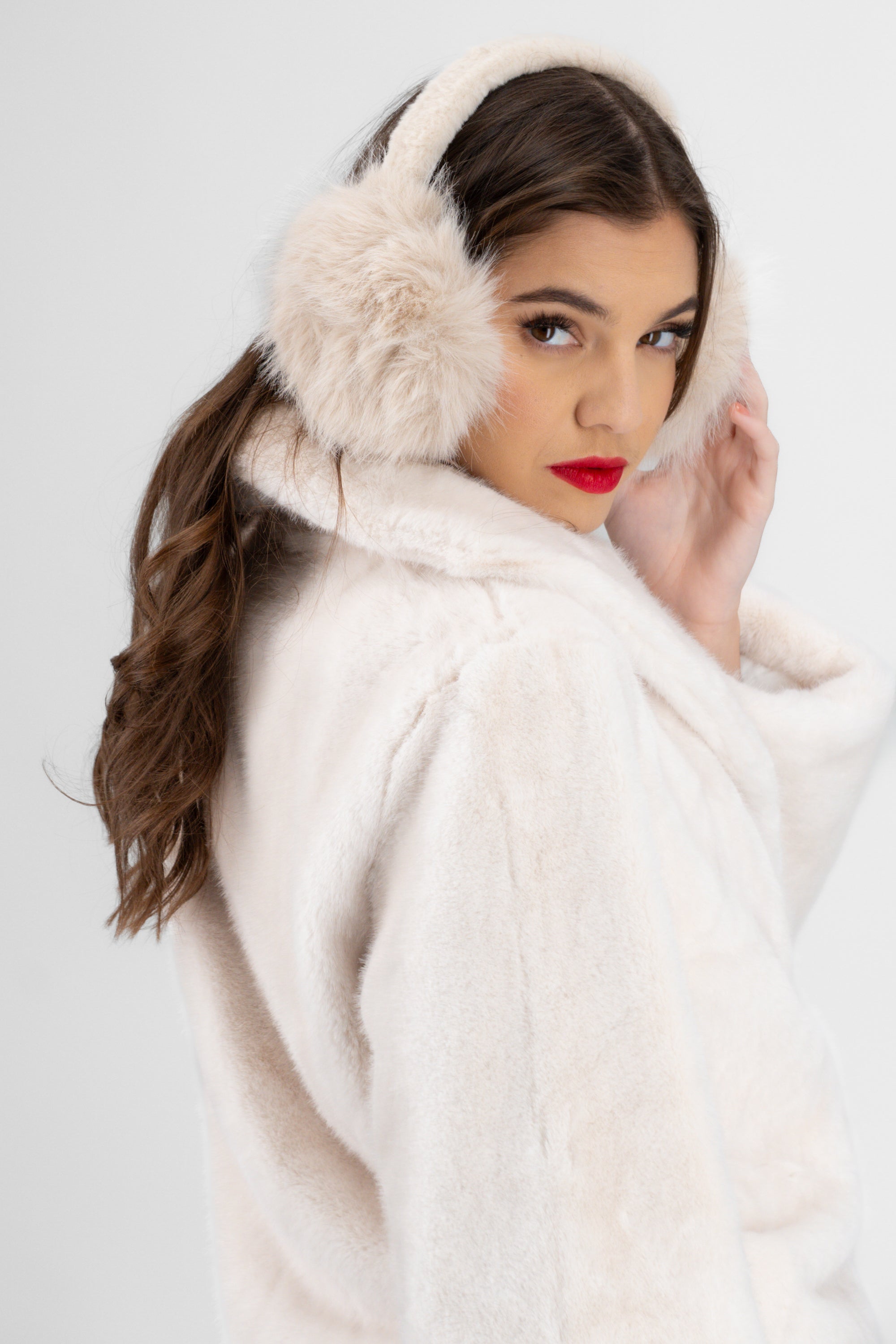 Orejeras peludas BEIGE