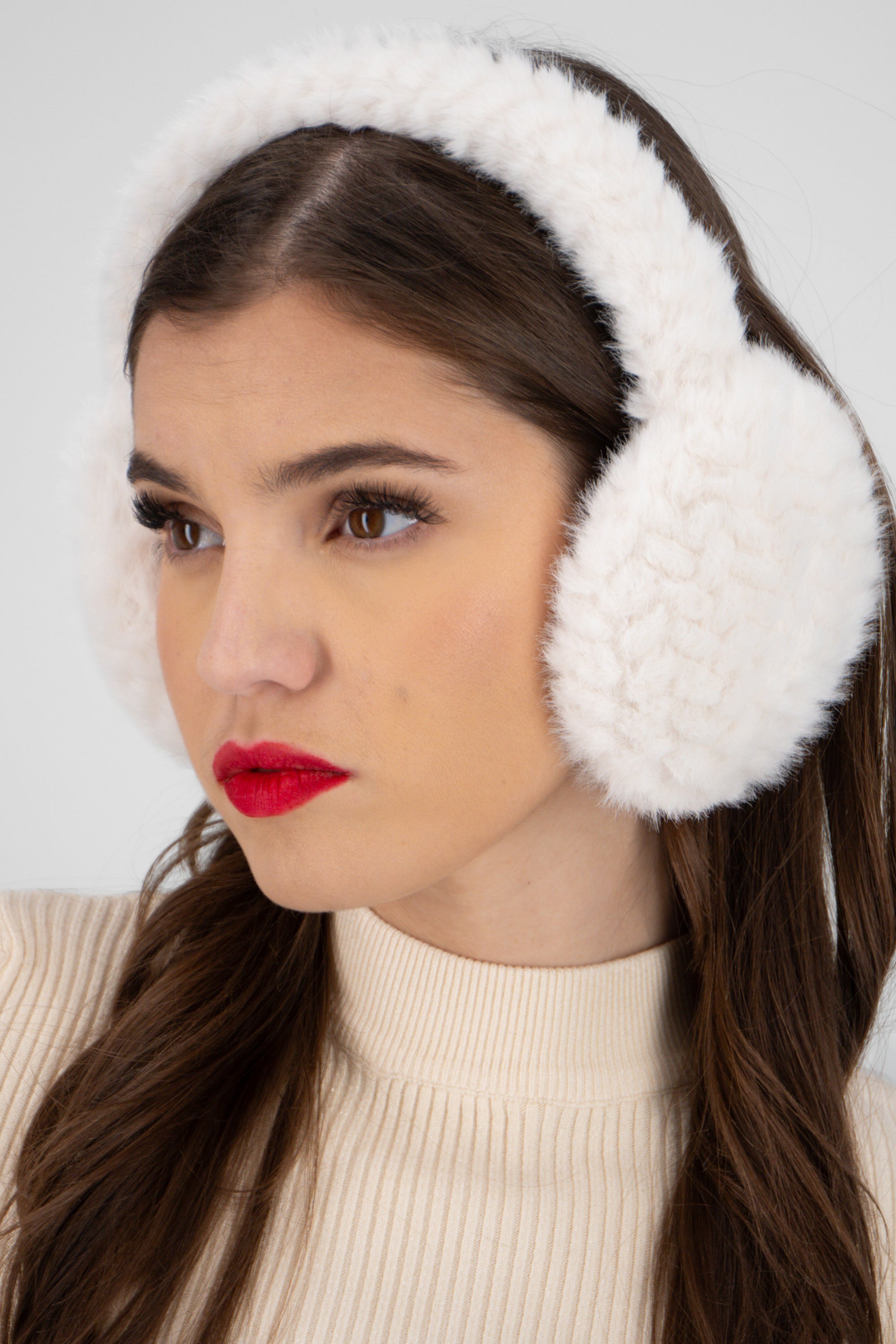 Orejeras cuadros BLANCO