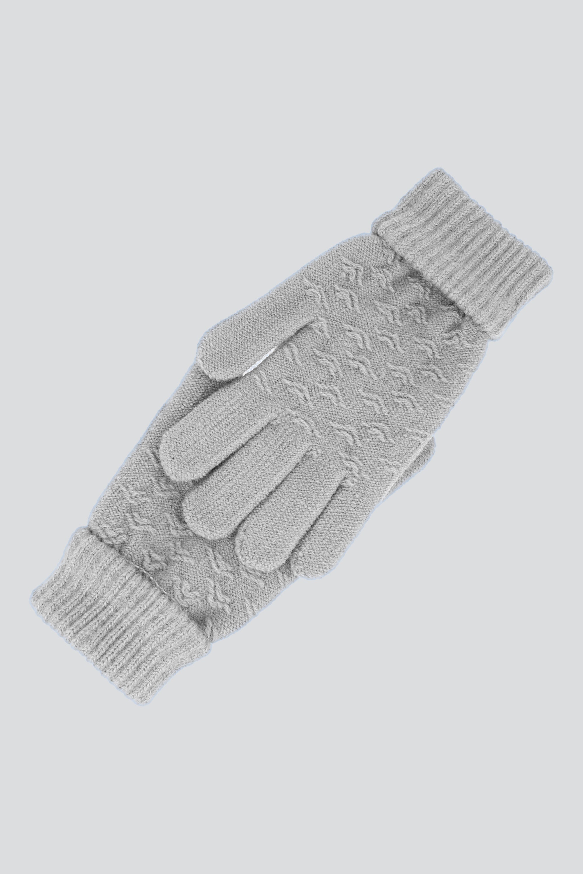 Guantes bordado formas GRIS