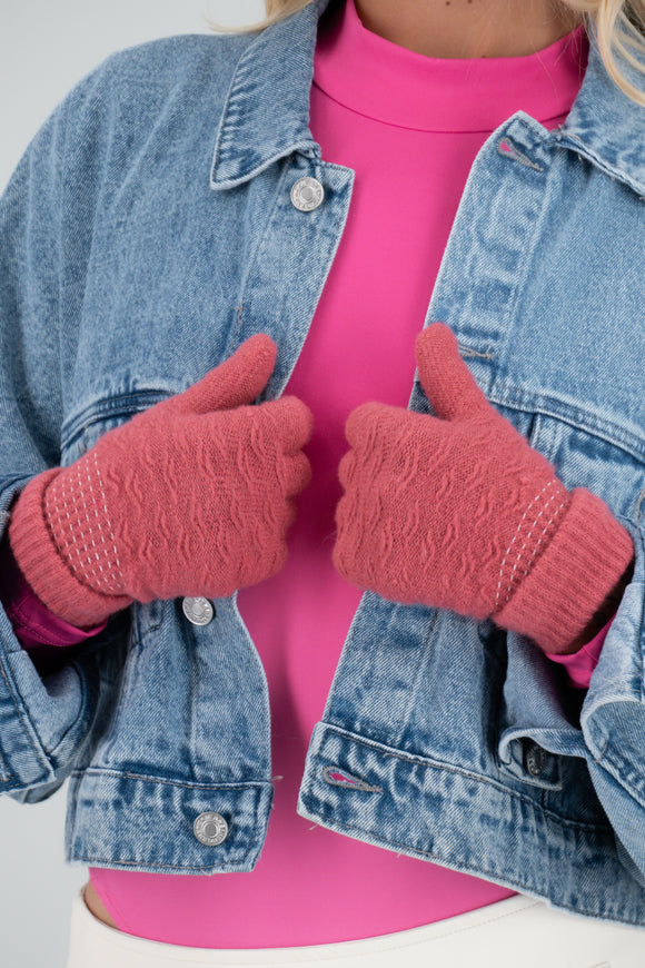 Guantes bordado formas