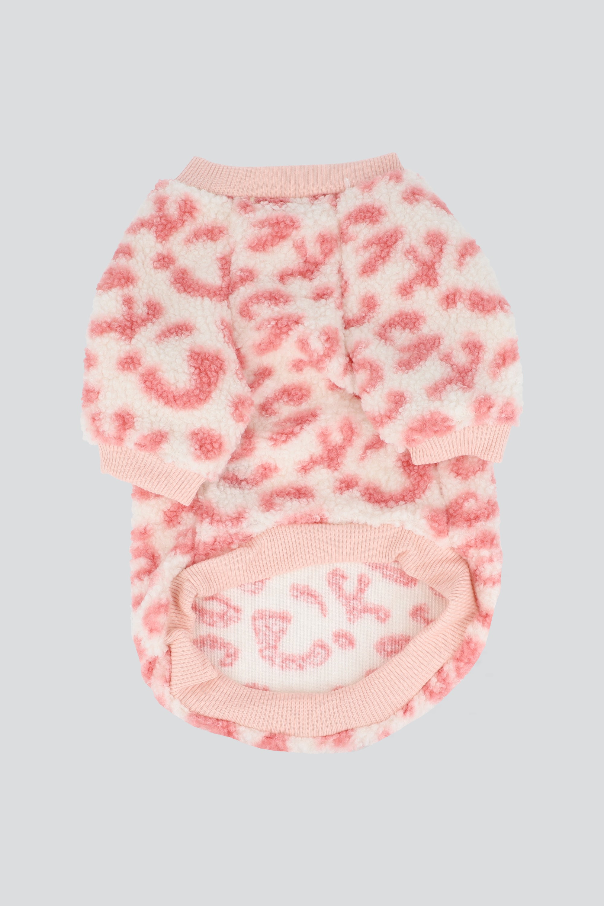 Sueter mascota animal print BLANCO