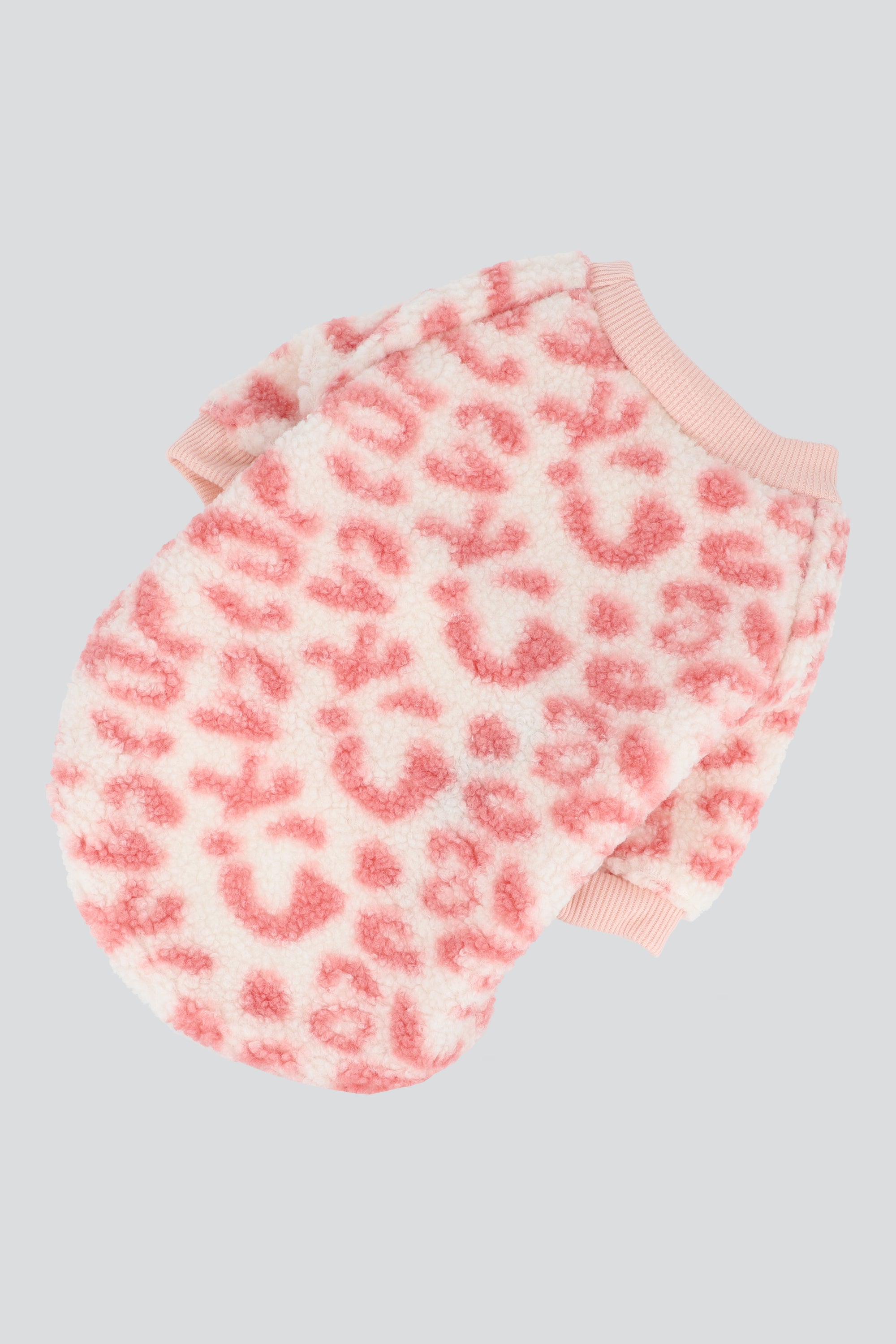 Sueter mascota animal print BLANCO