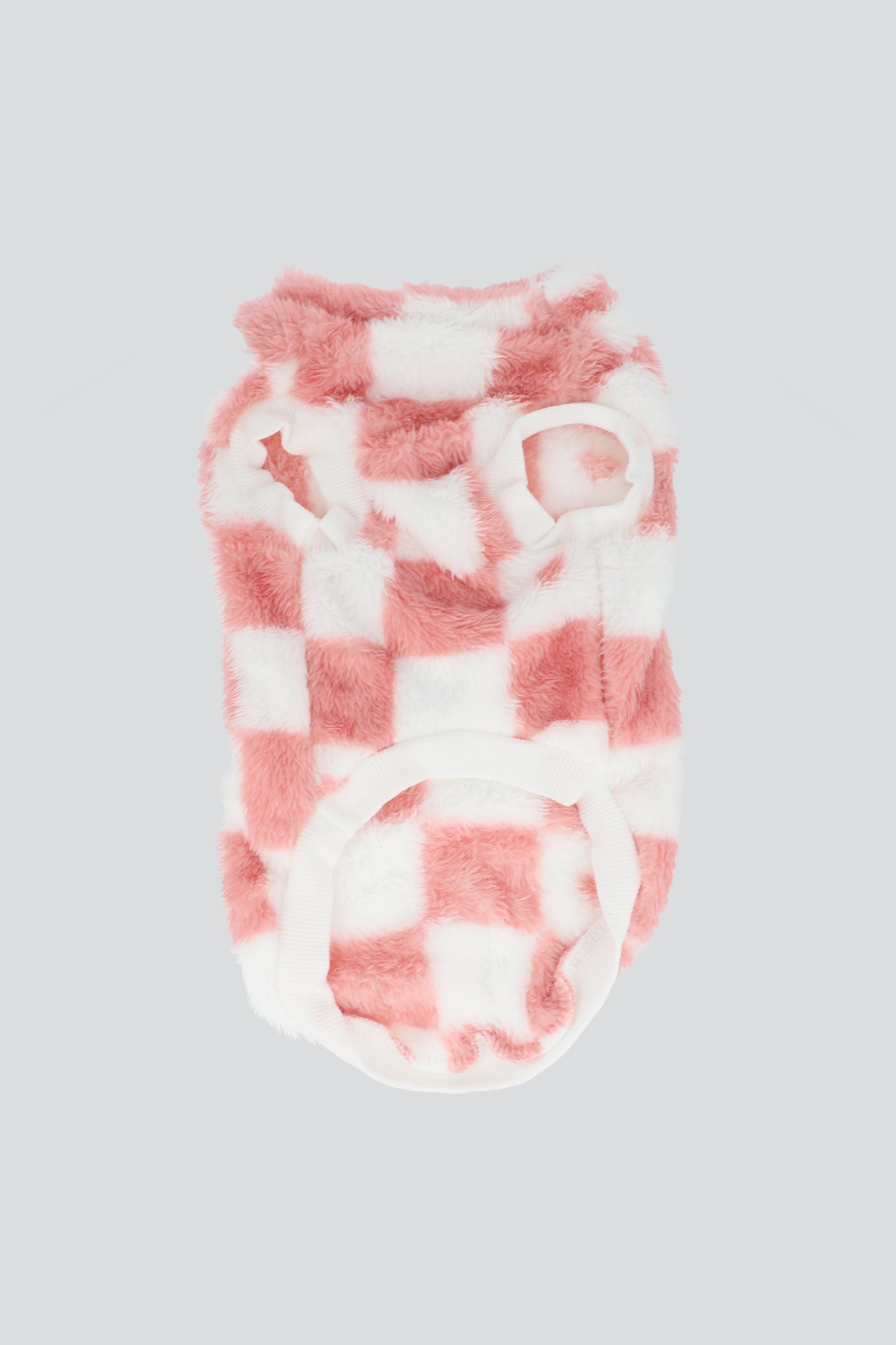 Sueter mascota cuadros ROSA