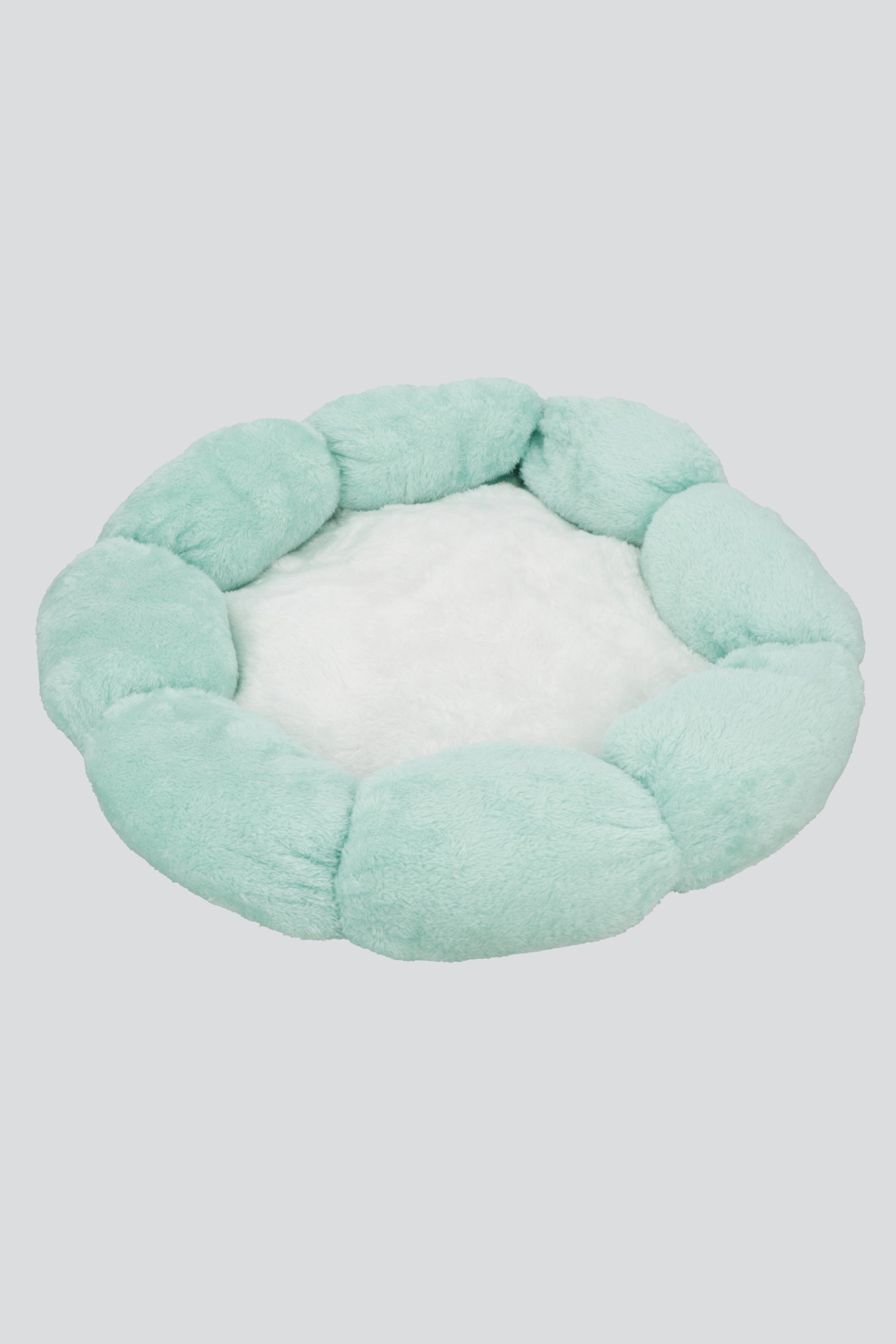 Cama mascota flor VERDE