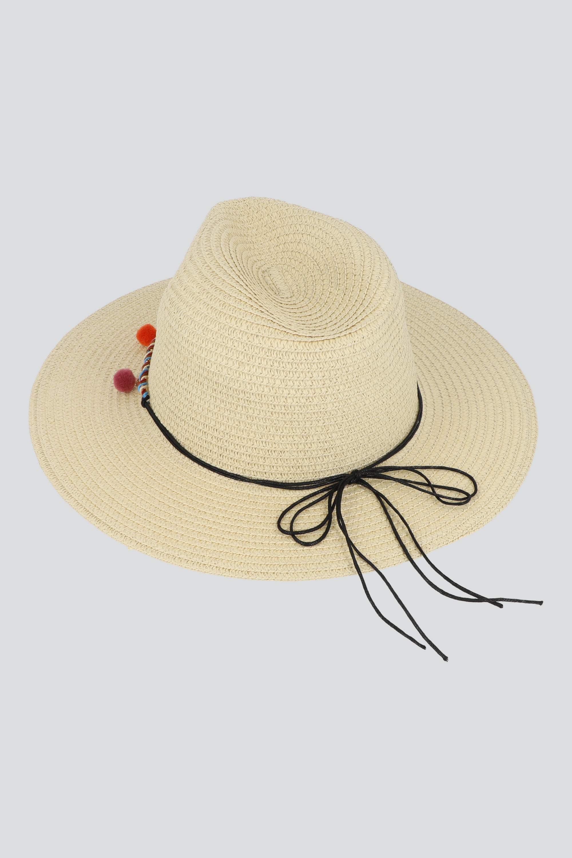 Sombrero panama borlas BEIGE