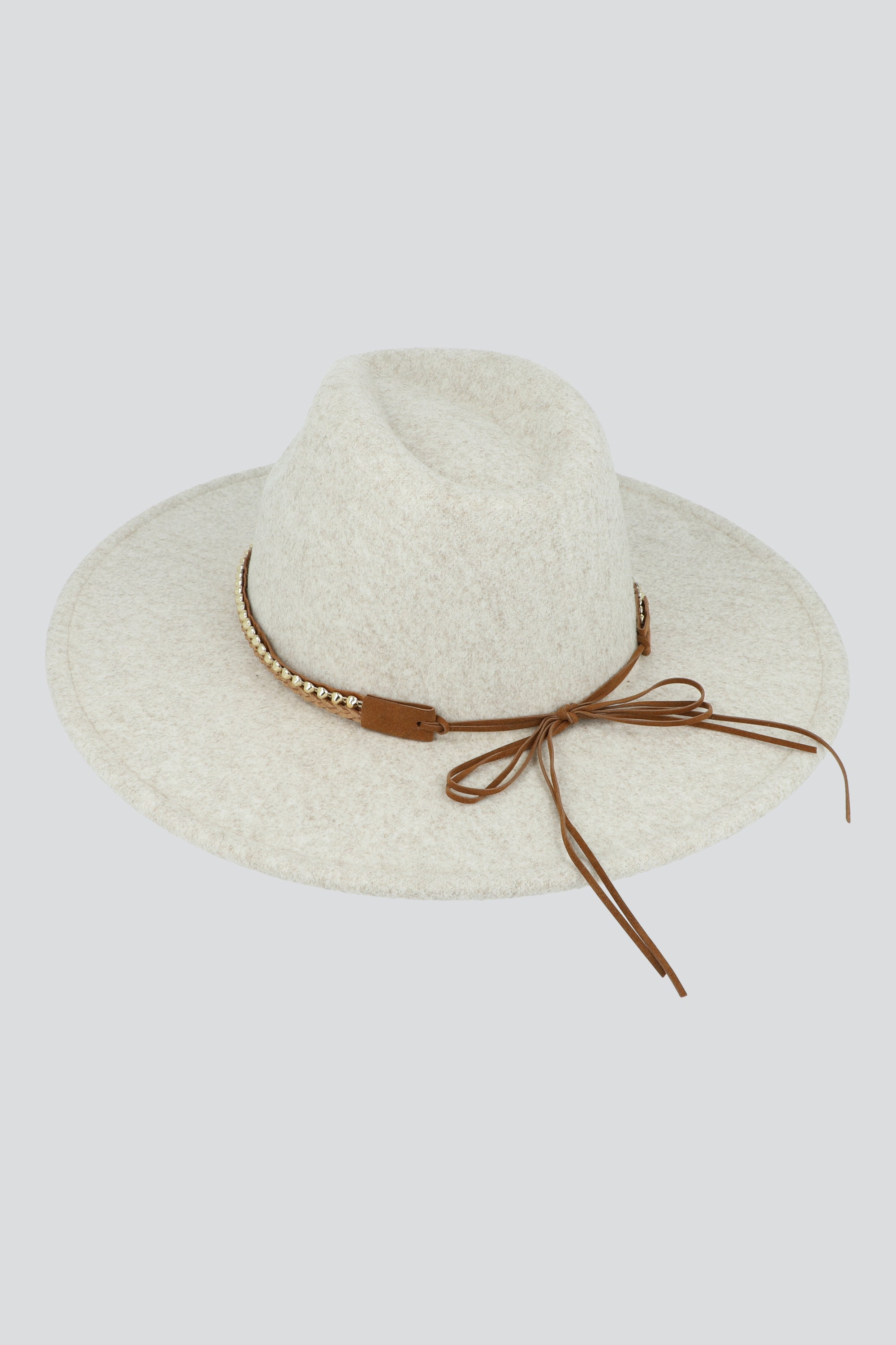 Sombrero winter panama lace brillo HUESO