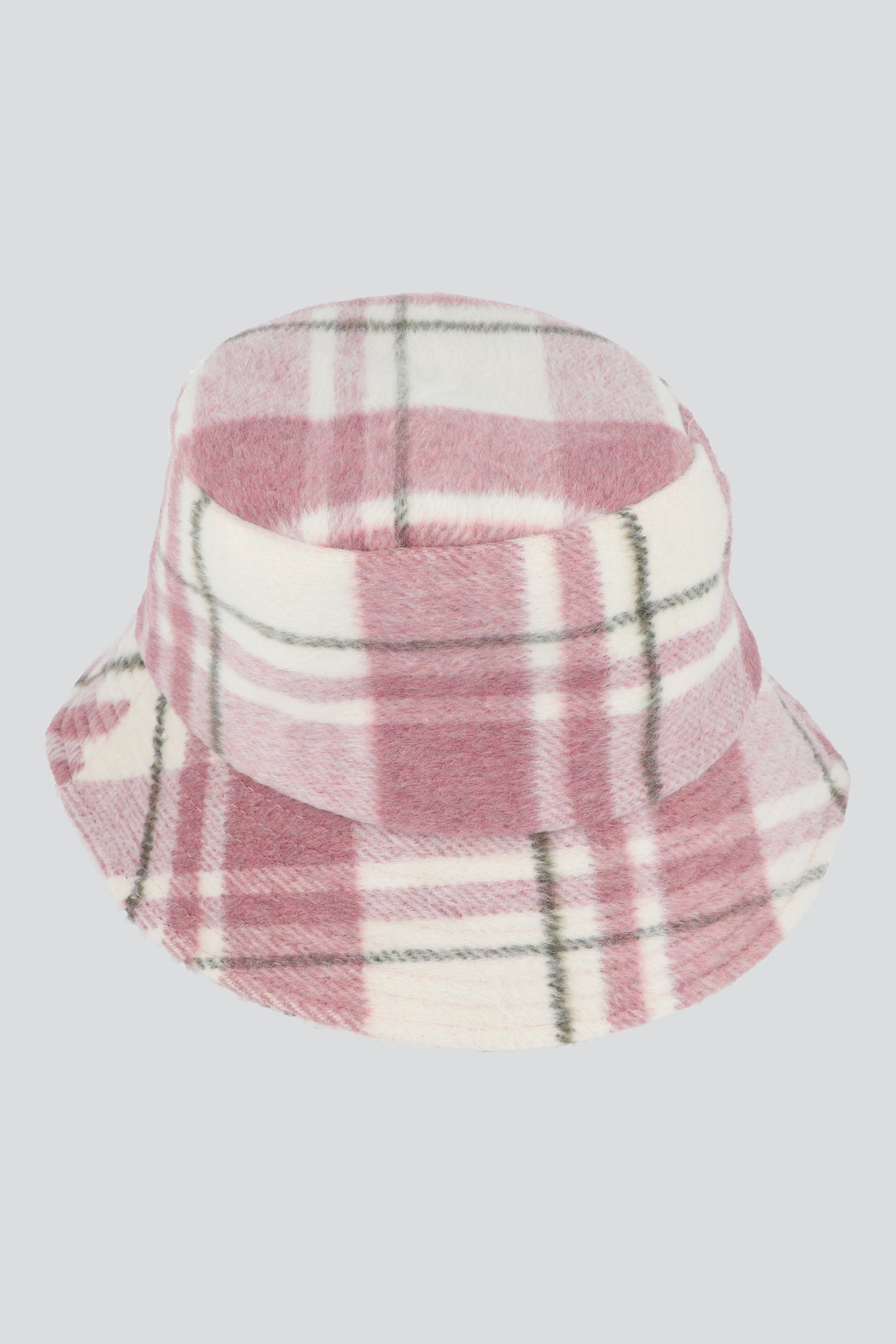 Sombrero bucket cuadros ROSA