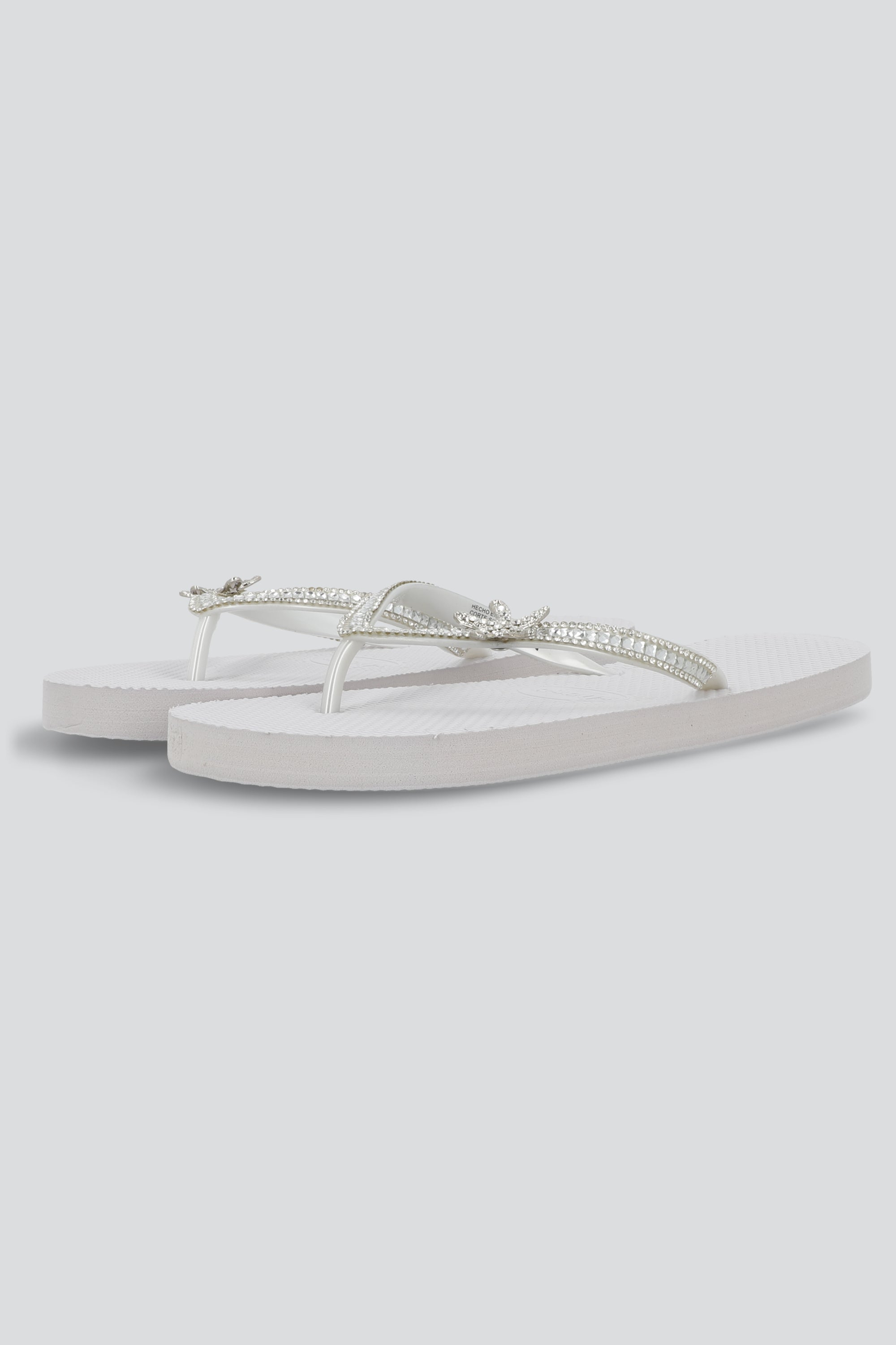 Flip flop brillos estrella BLANCO