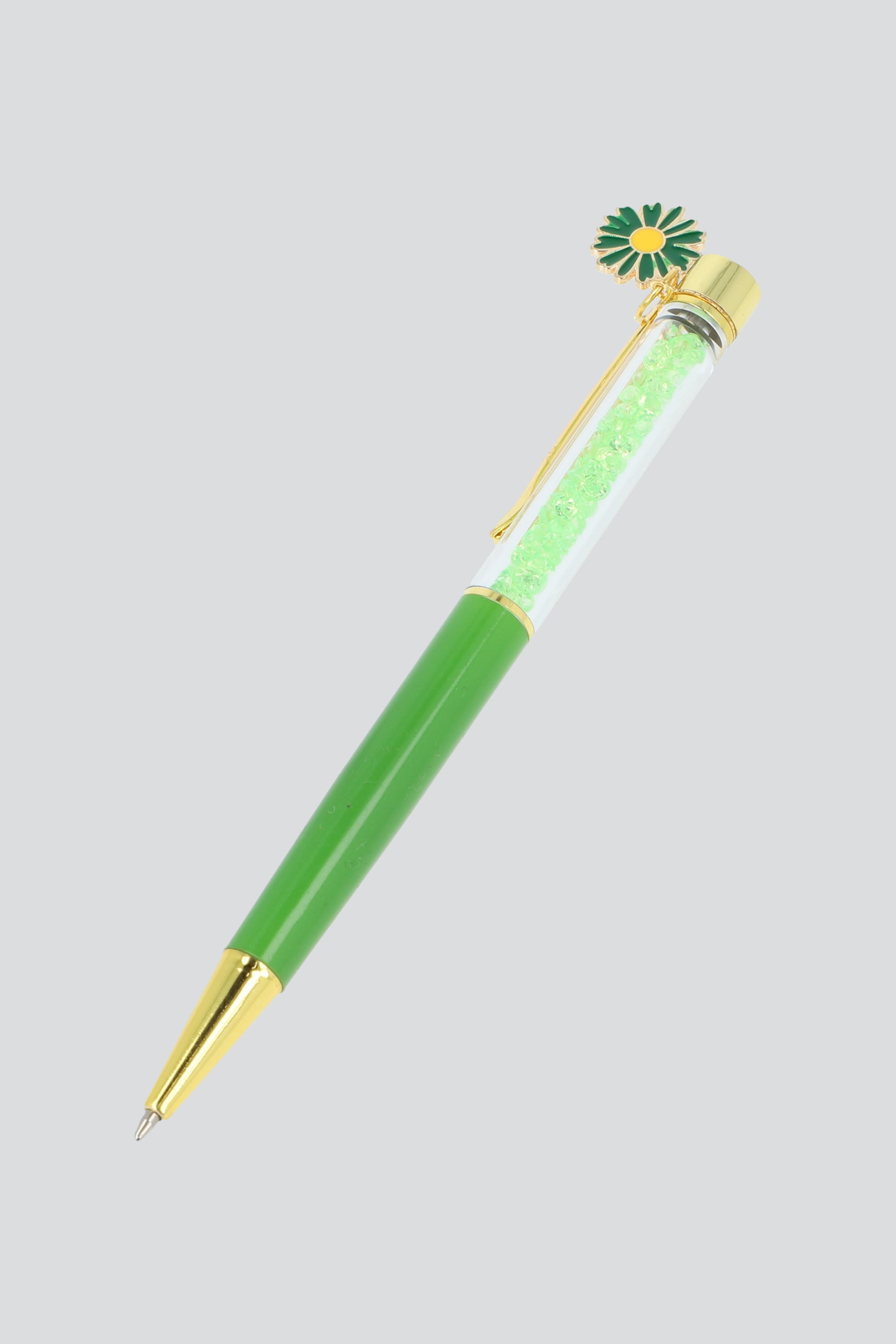 Pluma charm flor VERDE