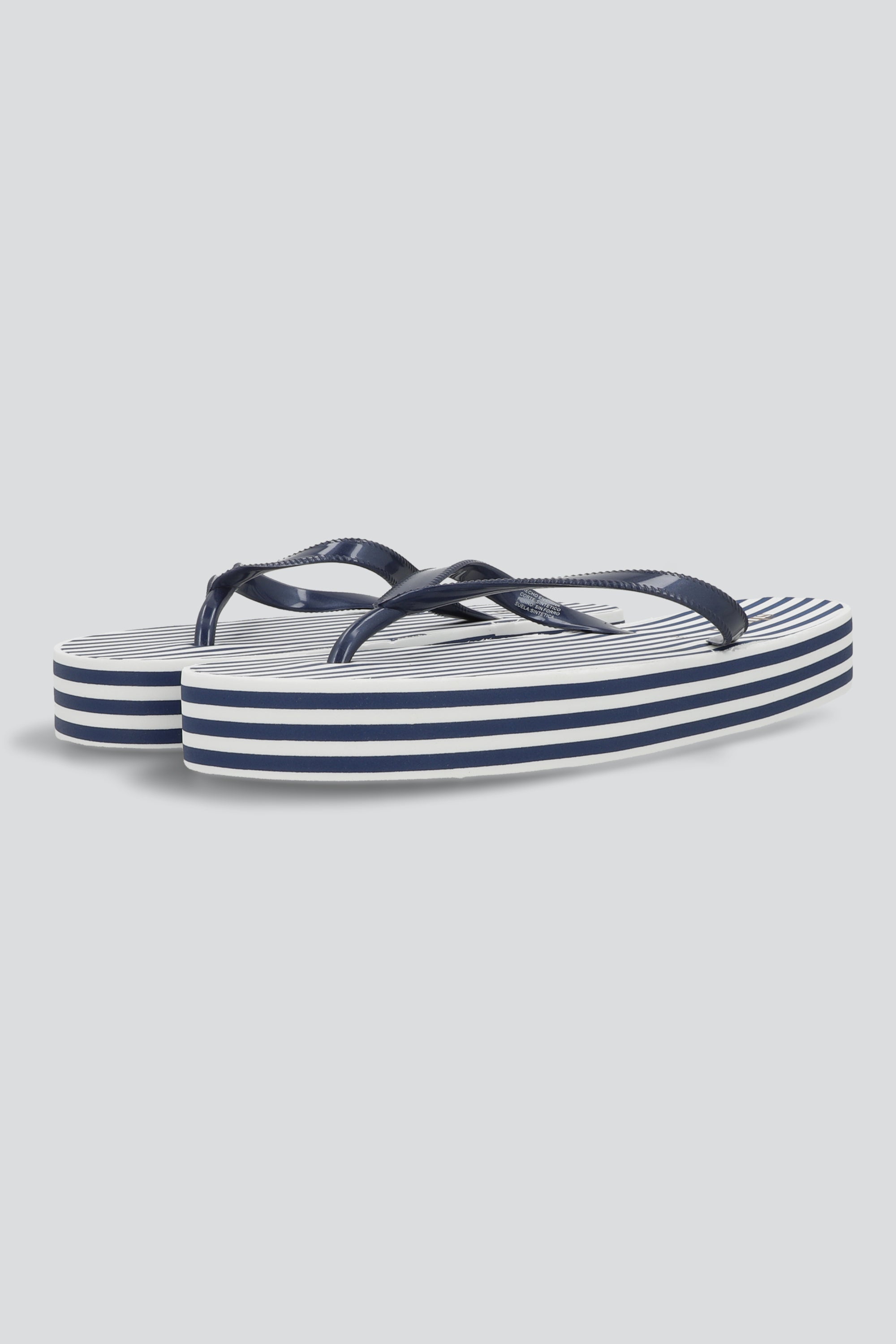 Flip flop plataforma rayas MARINO