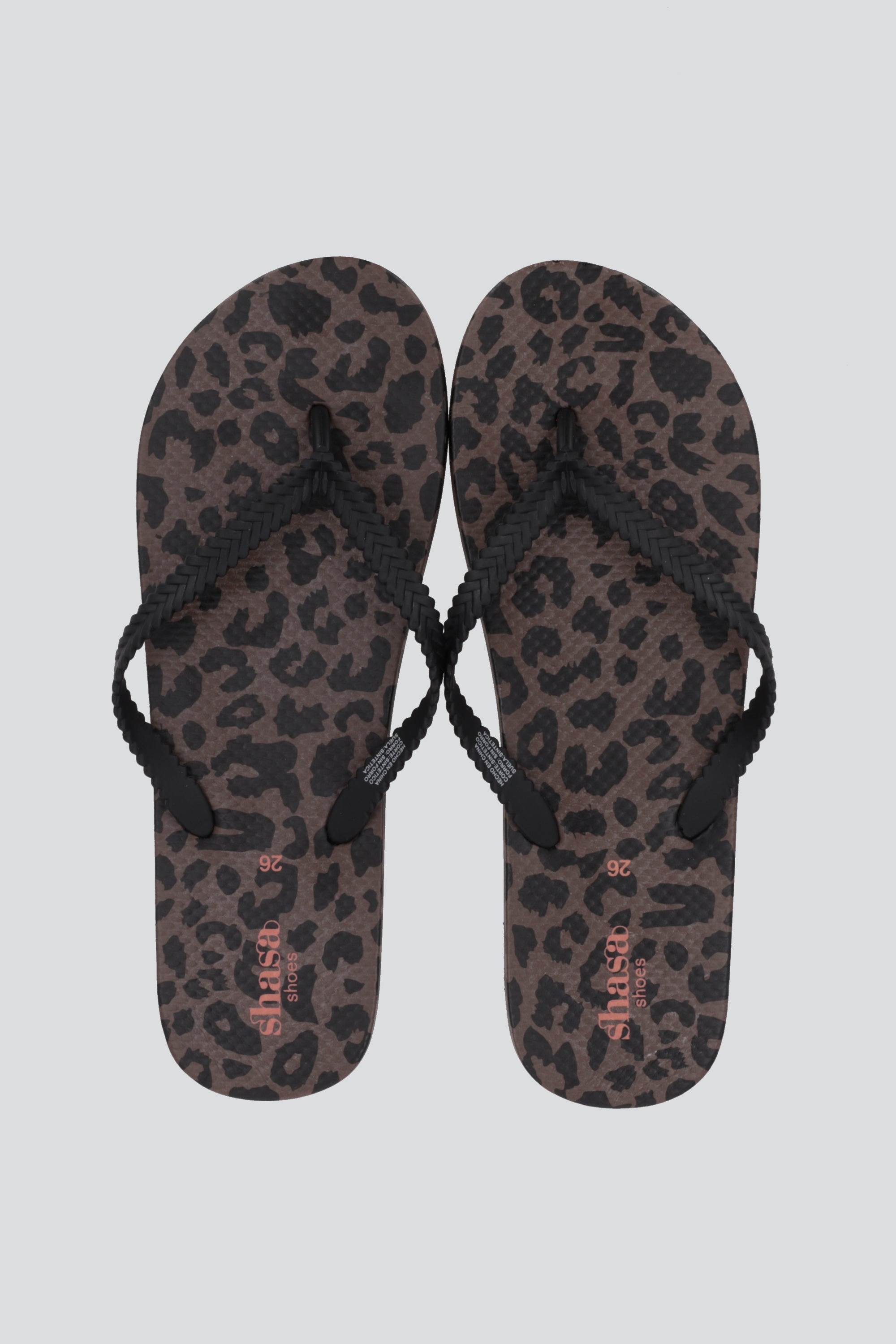 Flip flop leopardo plataforma CAFE