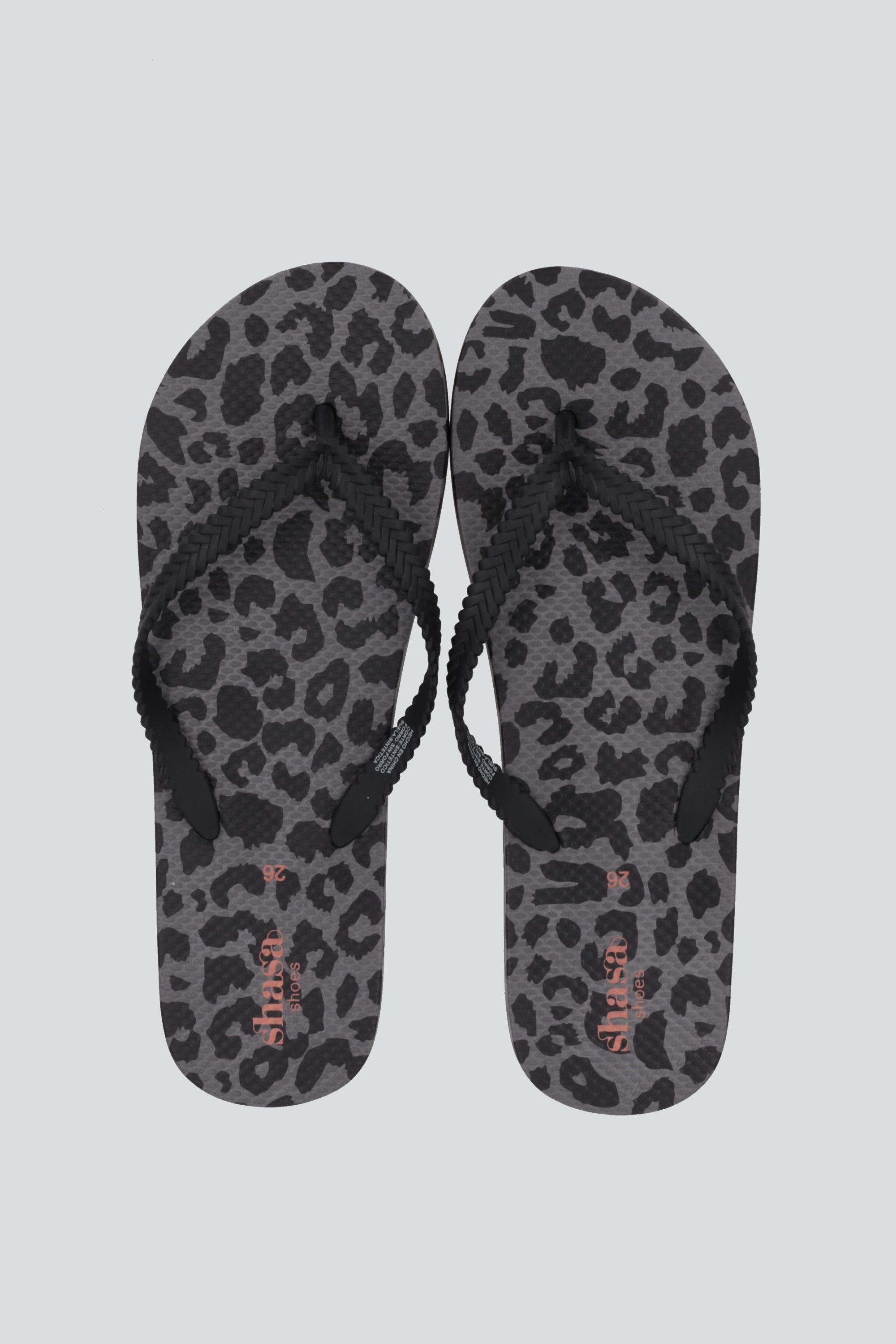 Flip flop leopardo plataforma GRIS
