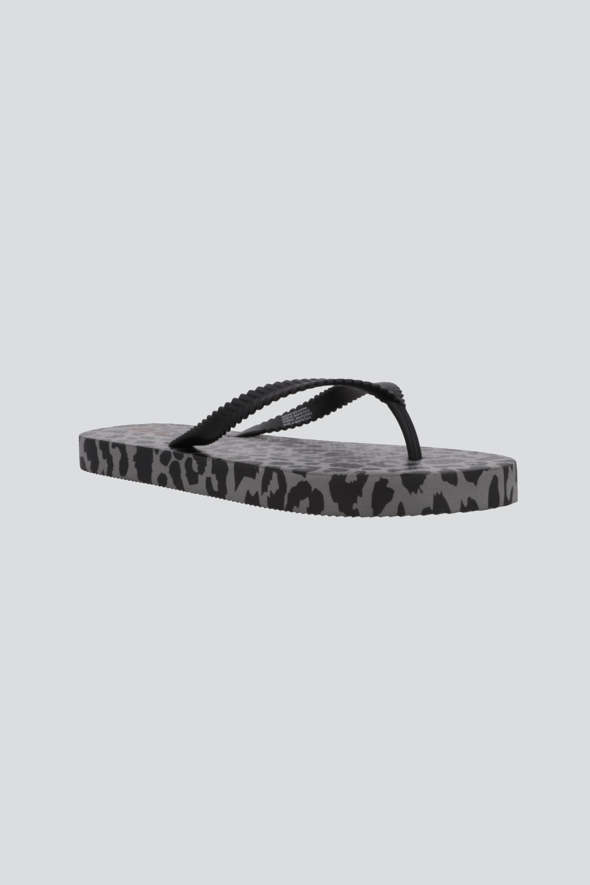 Flip flop leopardo plataforma GRIS
