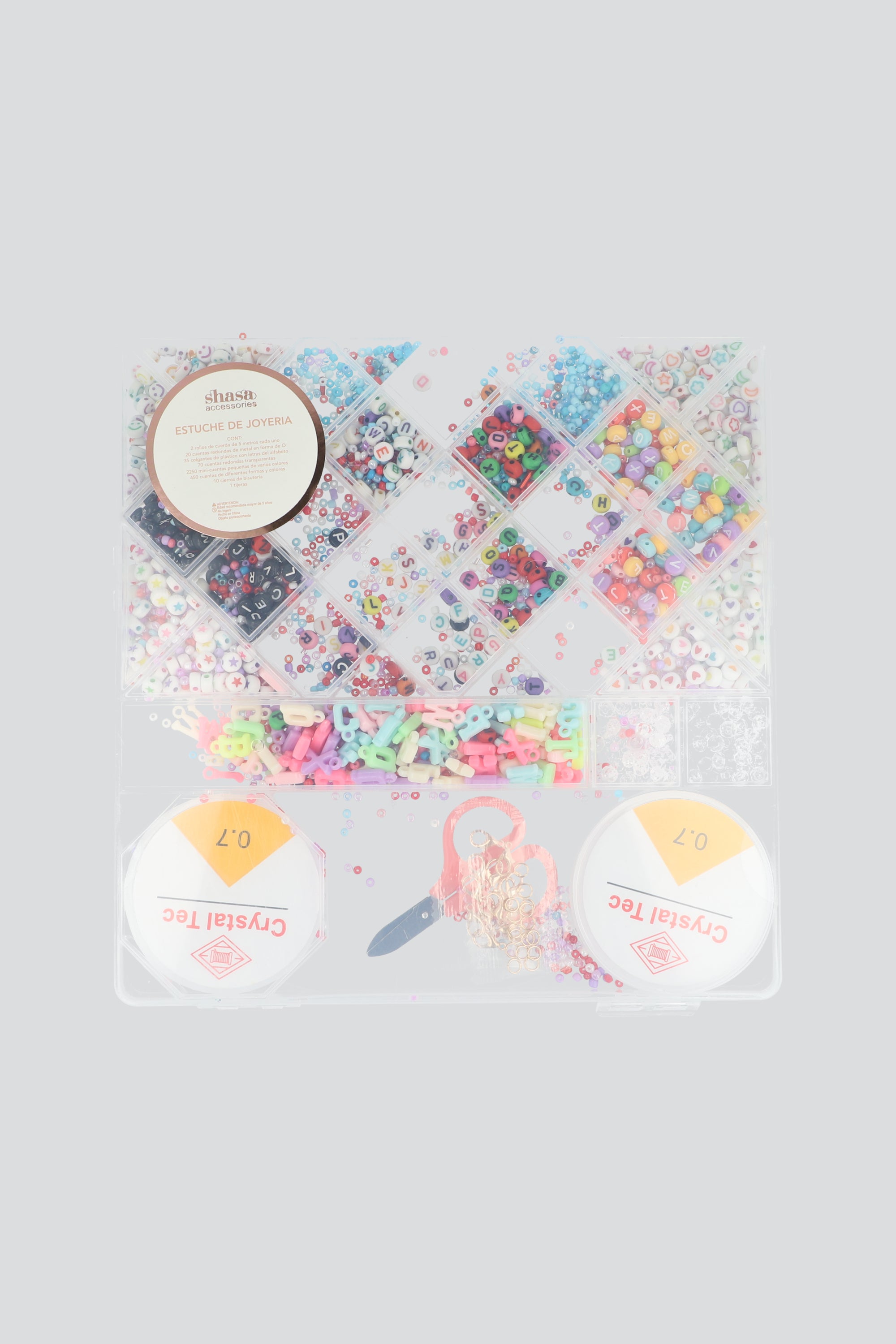 Set cuentas pulsera rombos