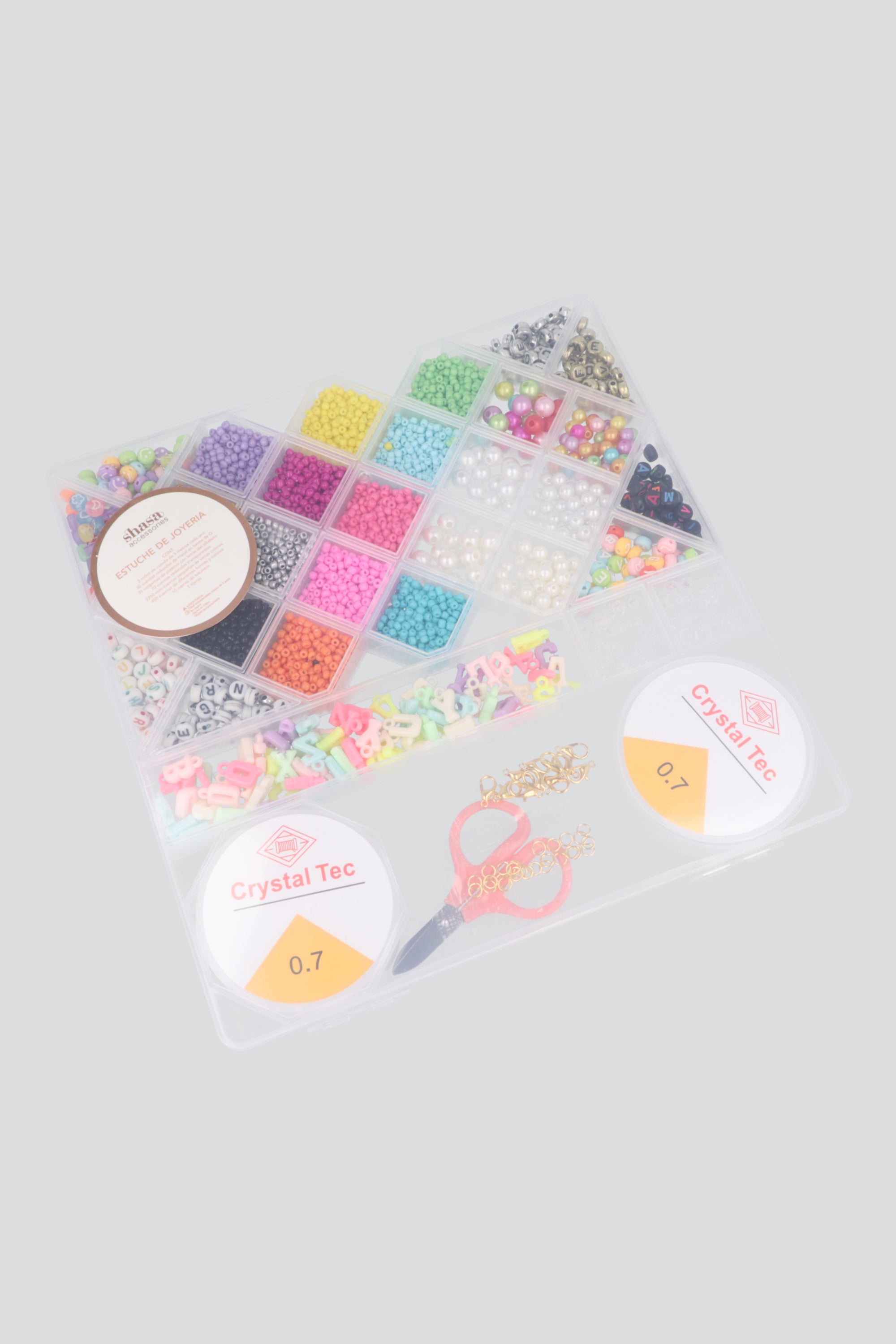 Set cuentas pulsera rombos MULTICOLOR PASTEL