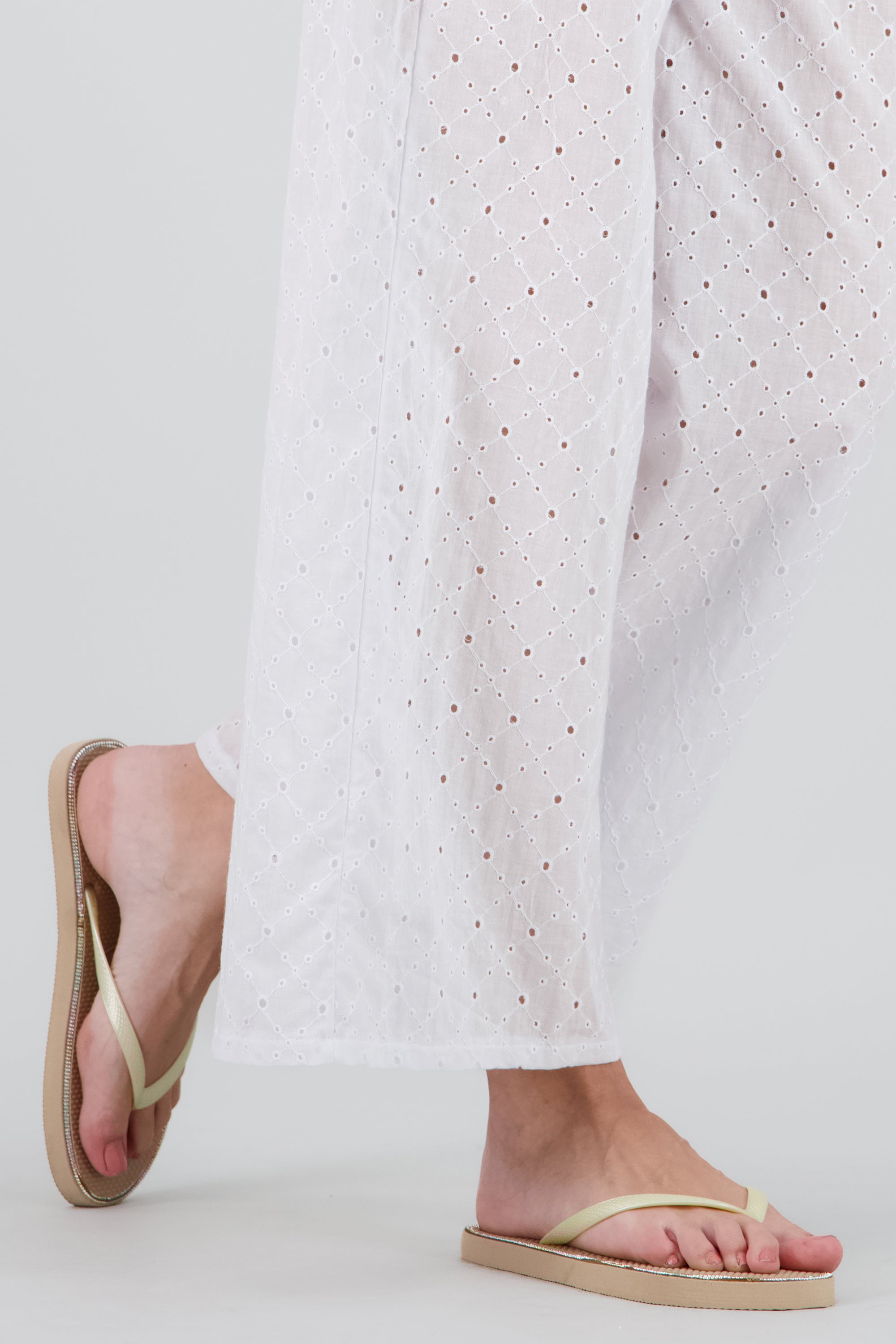 Flip flop borde glitter BEIGE