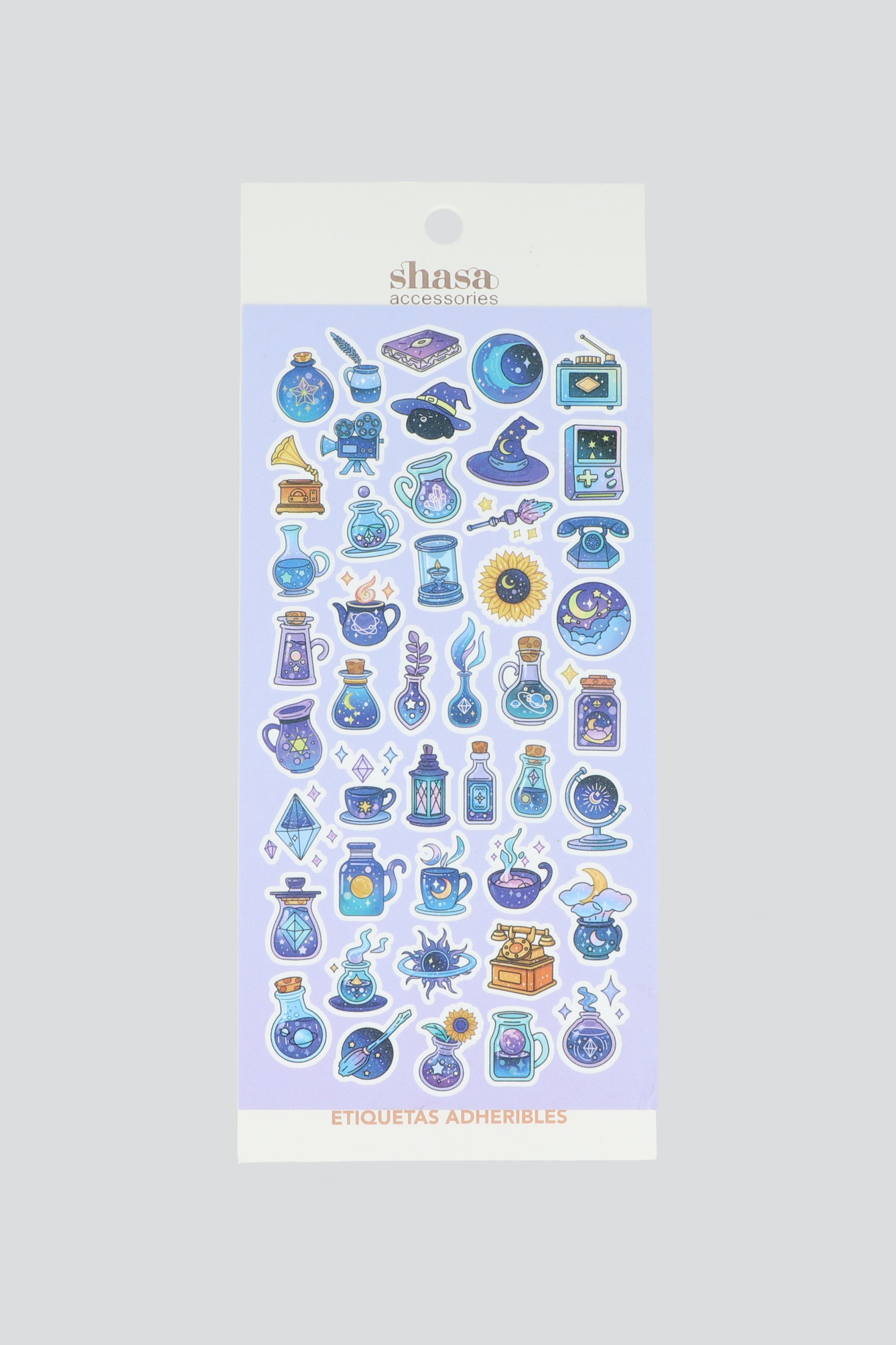 Plantilla stickers formas MORADO