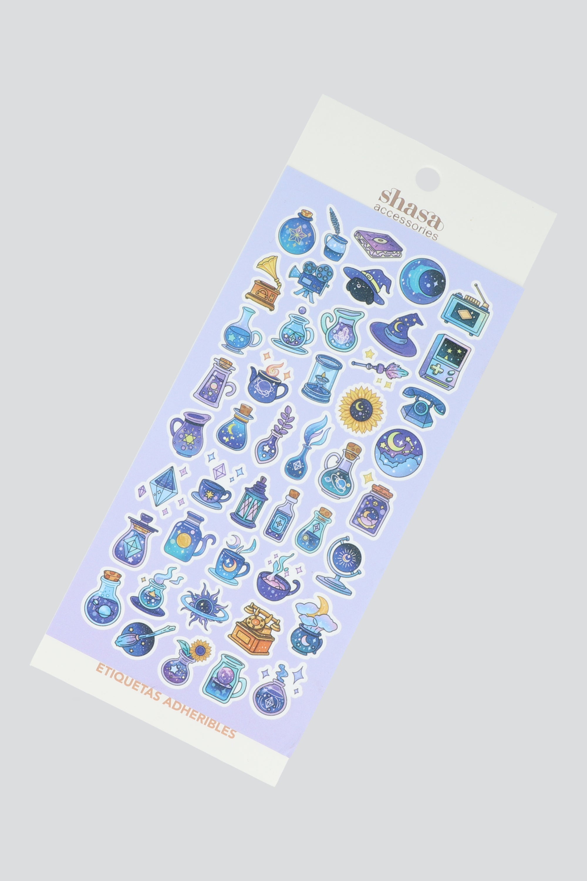Plantilla stickers formas MORADO